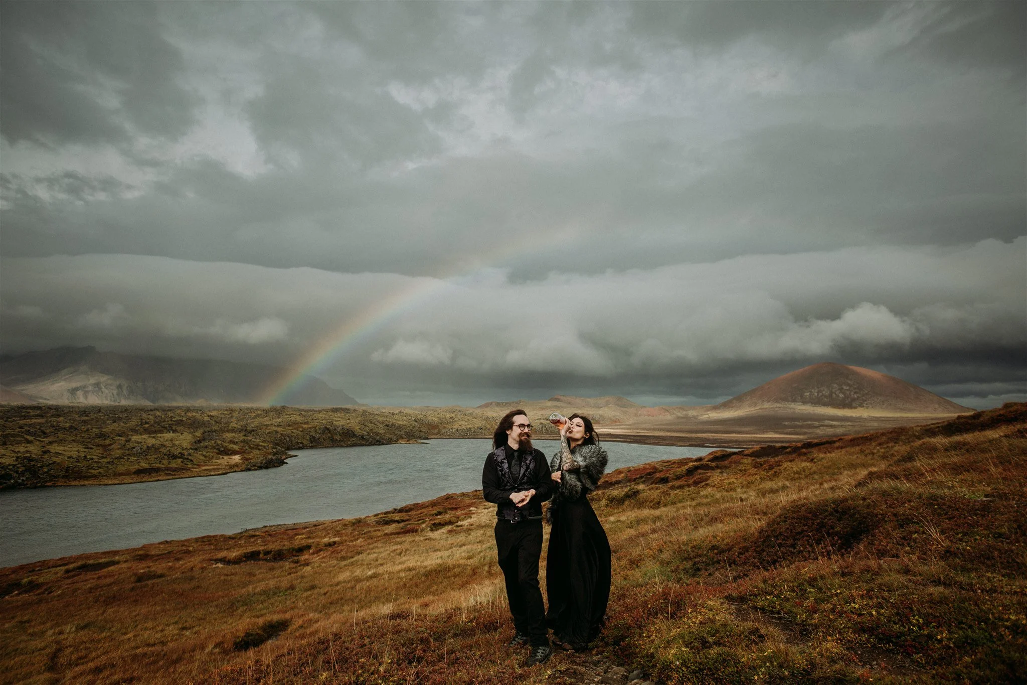 private unconventional Iceland elopement