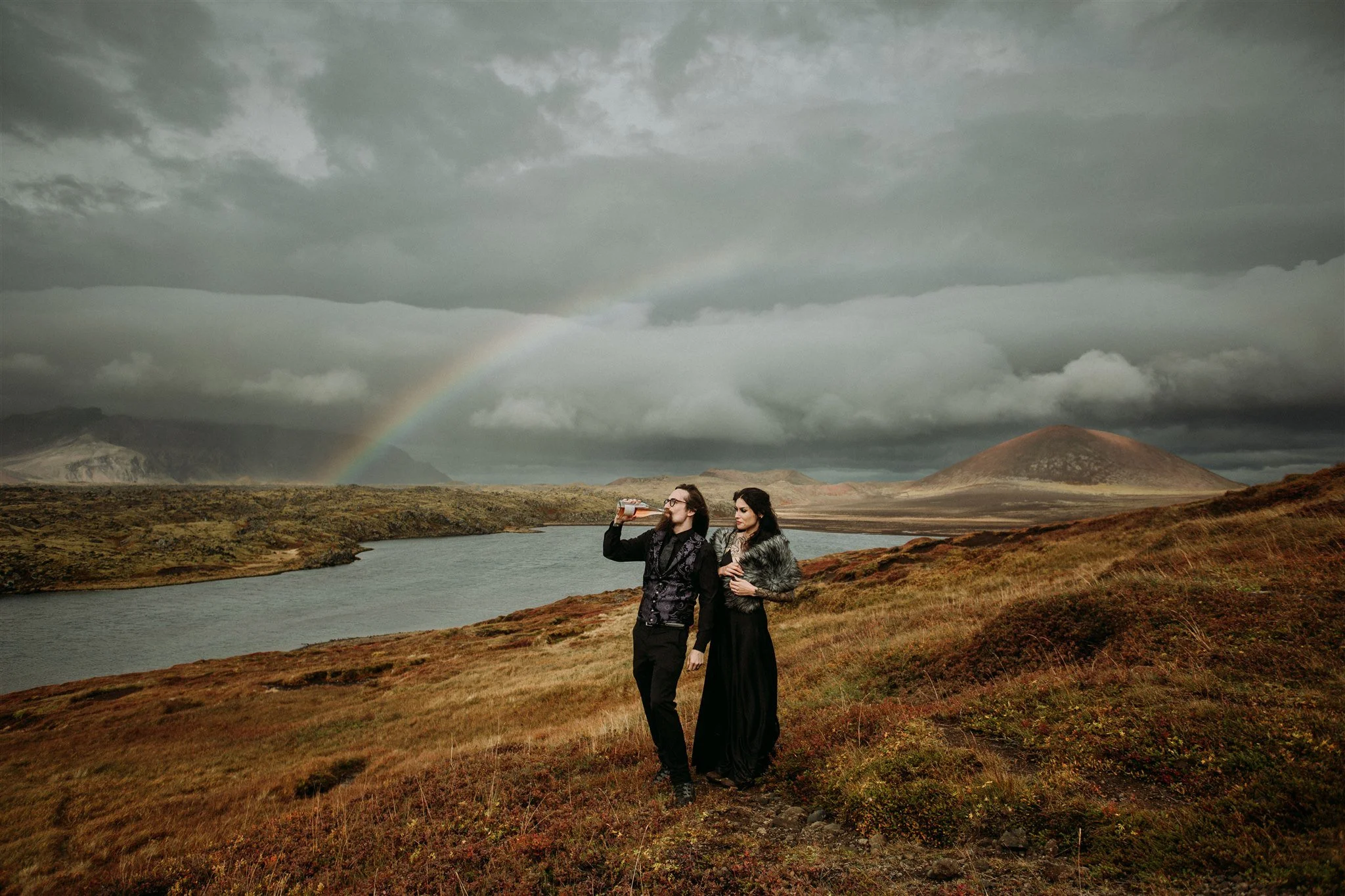 private unconventional Iceland elopement