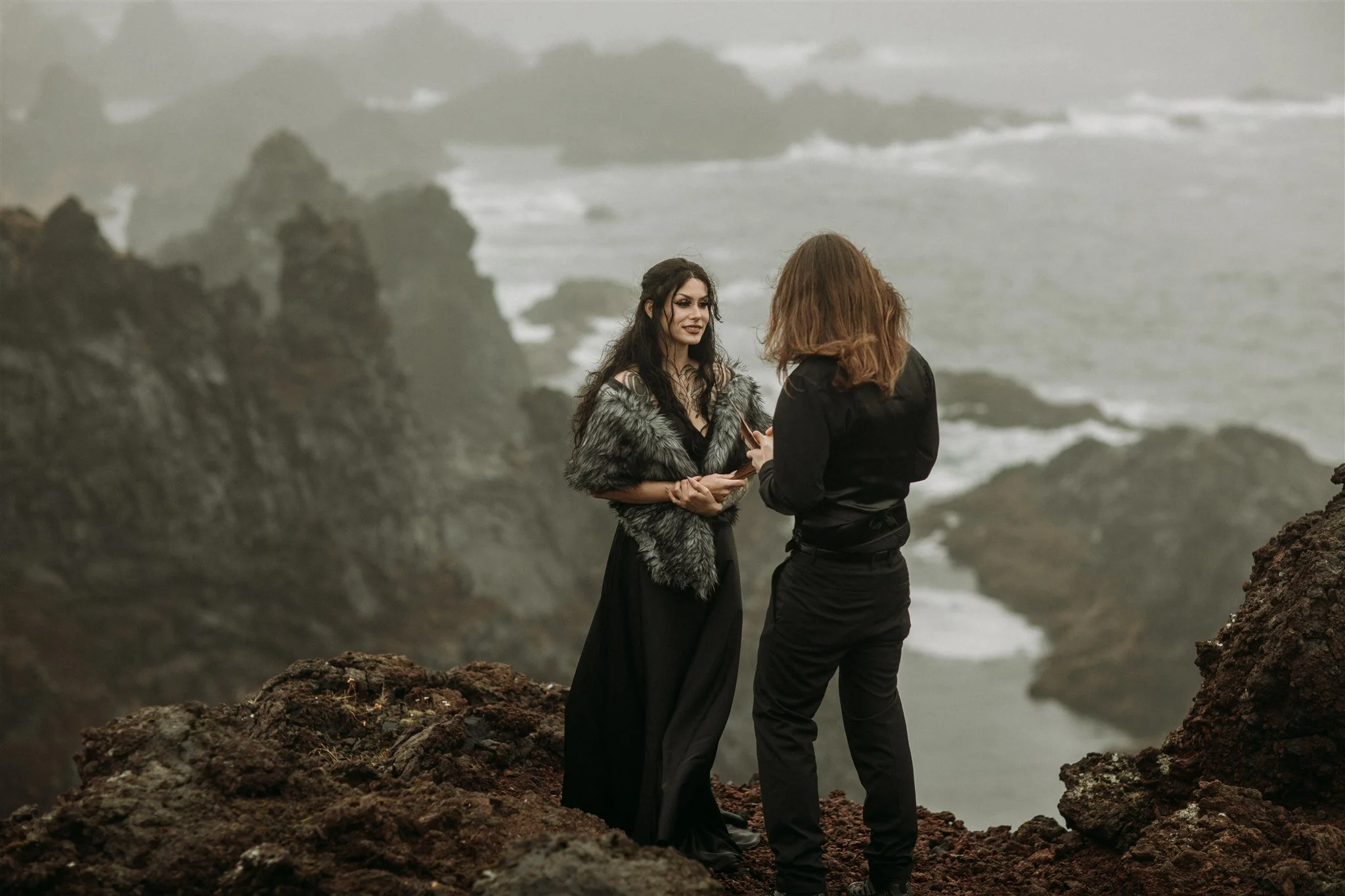 private unconventional Iceland elopement