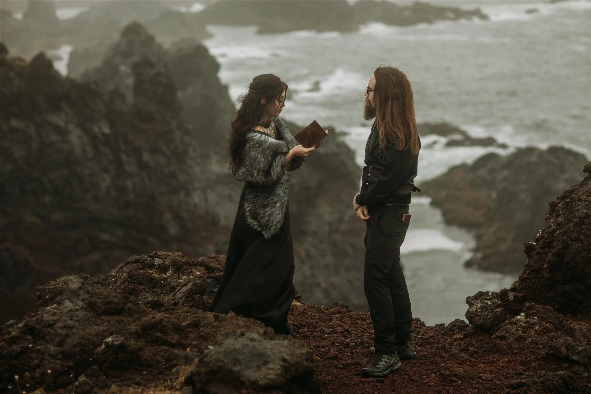 private unconventional Iceland elopement
