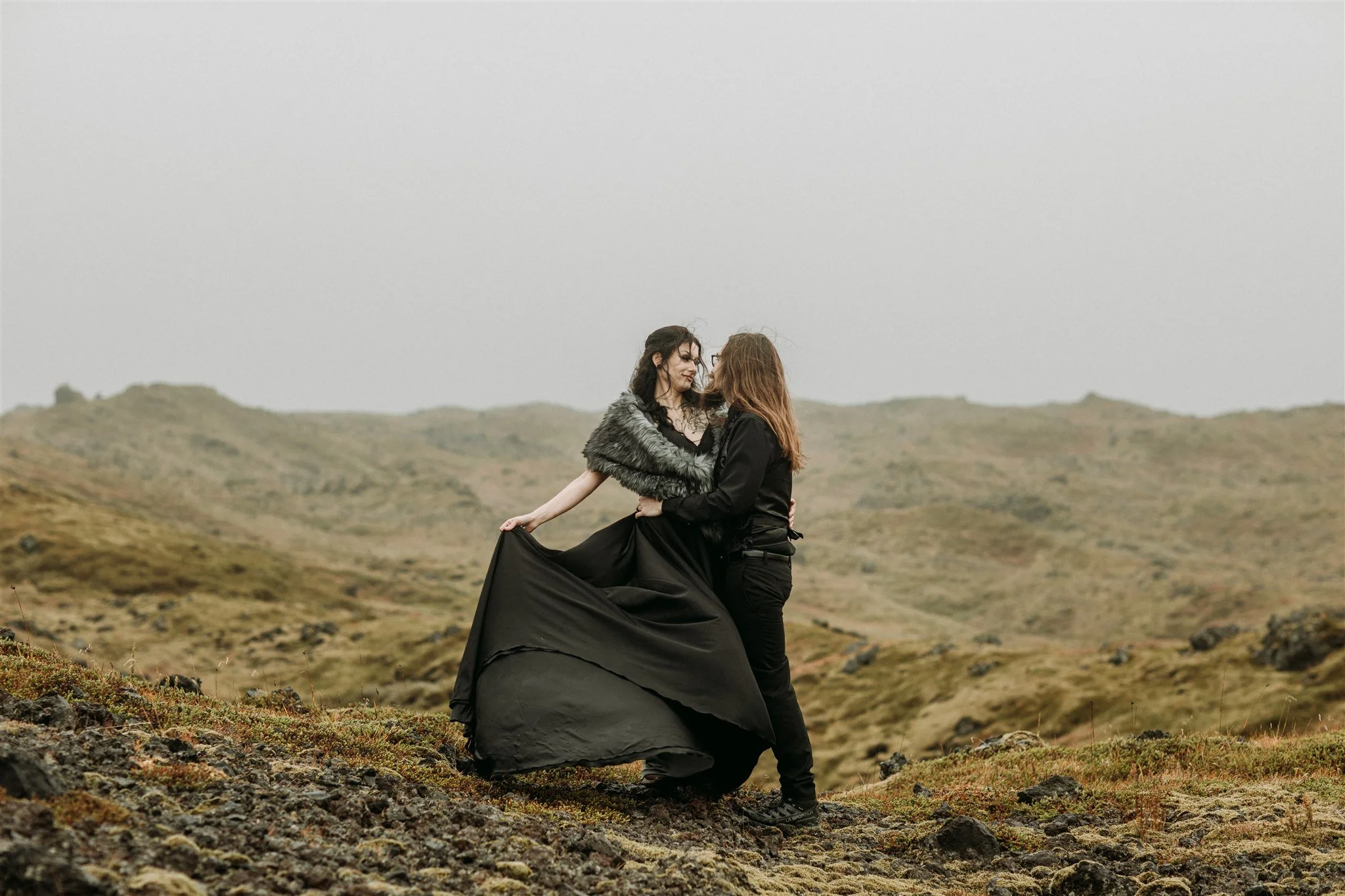 private unconventional Iceland elopement