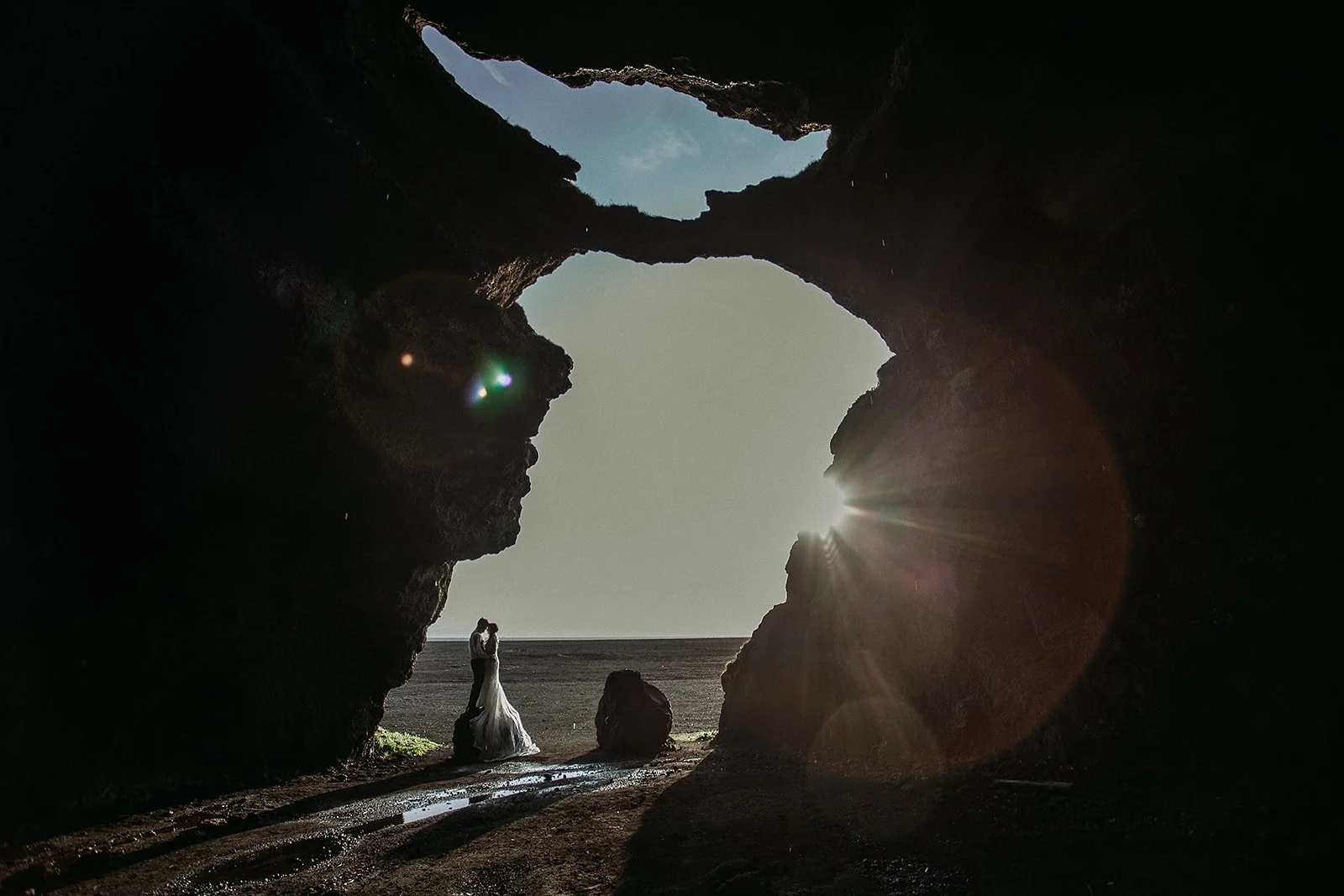 Custom Package Iceland Elopement with Local Elopement Photographer and Planner -- Private Yoda Cave Elopement 