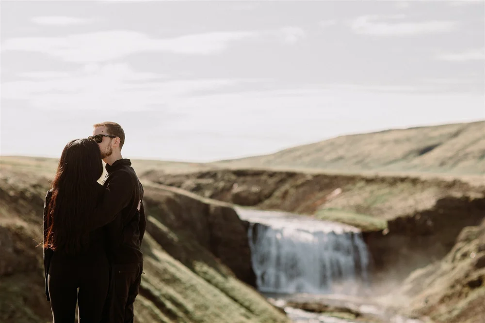 Iceland Waterfall Secret Marriage Proposal