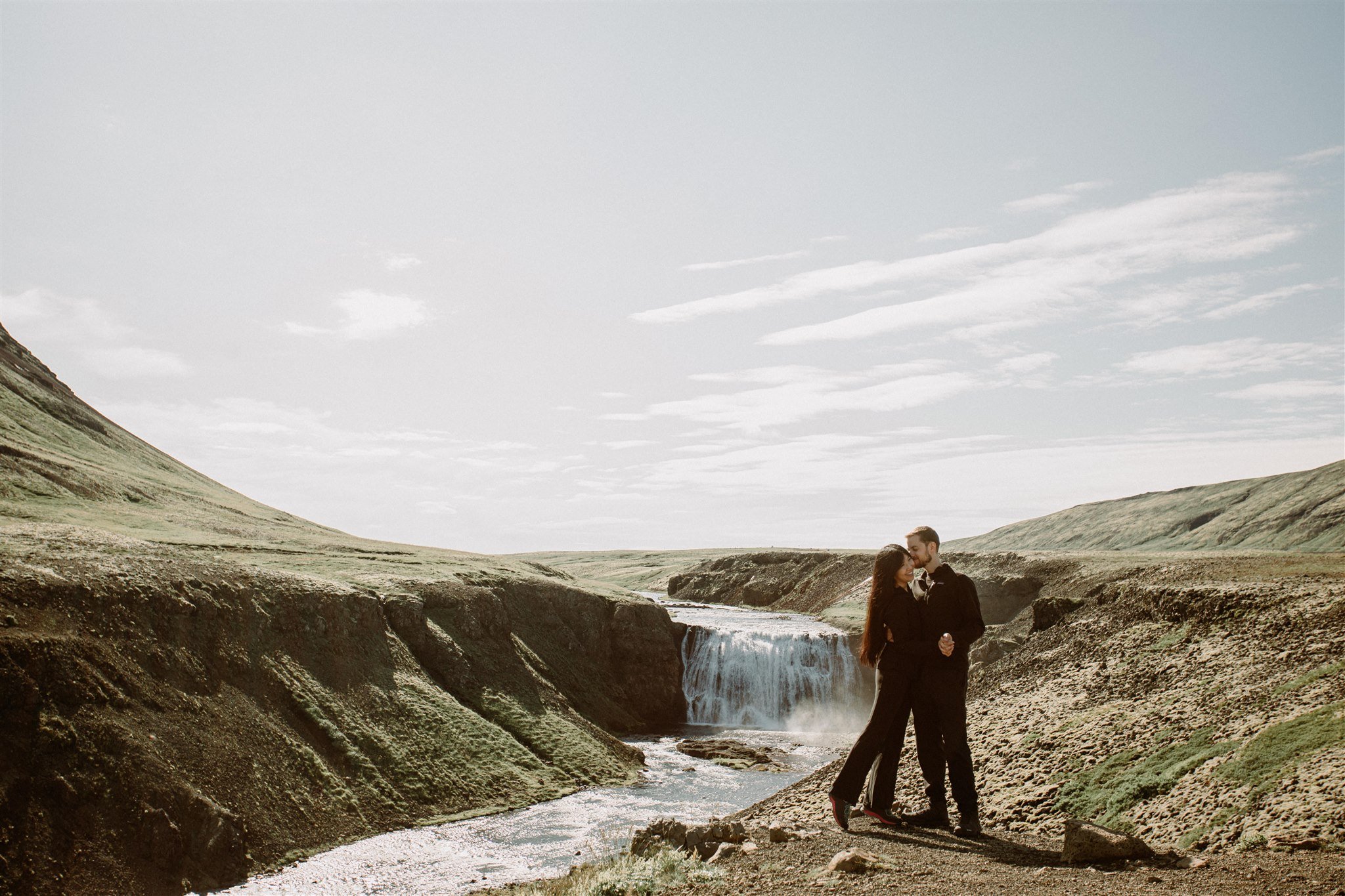Iceland Waterfall Secret Marriage Proposal