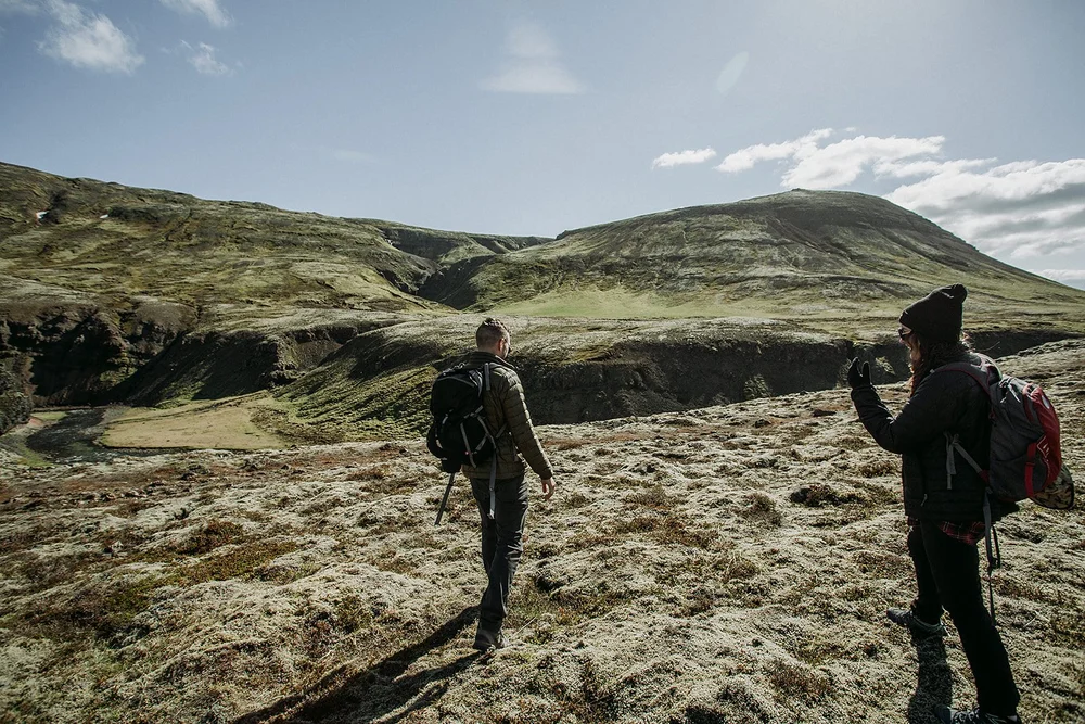 private Iceland proposal at waterfall