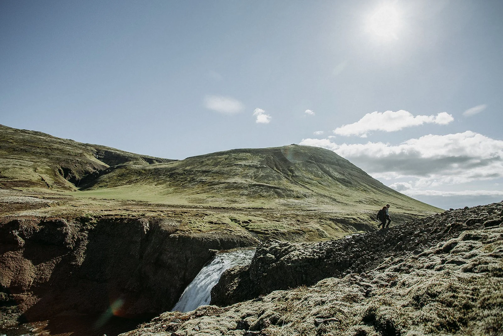 private Iceland proposal at waterfall
