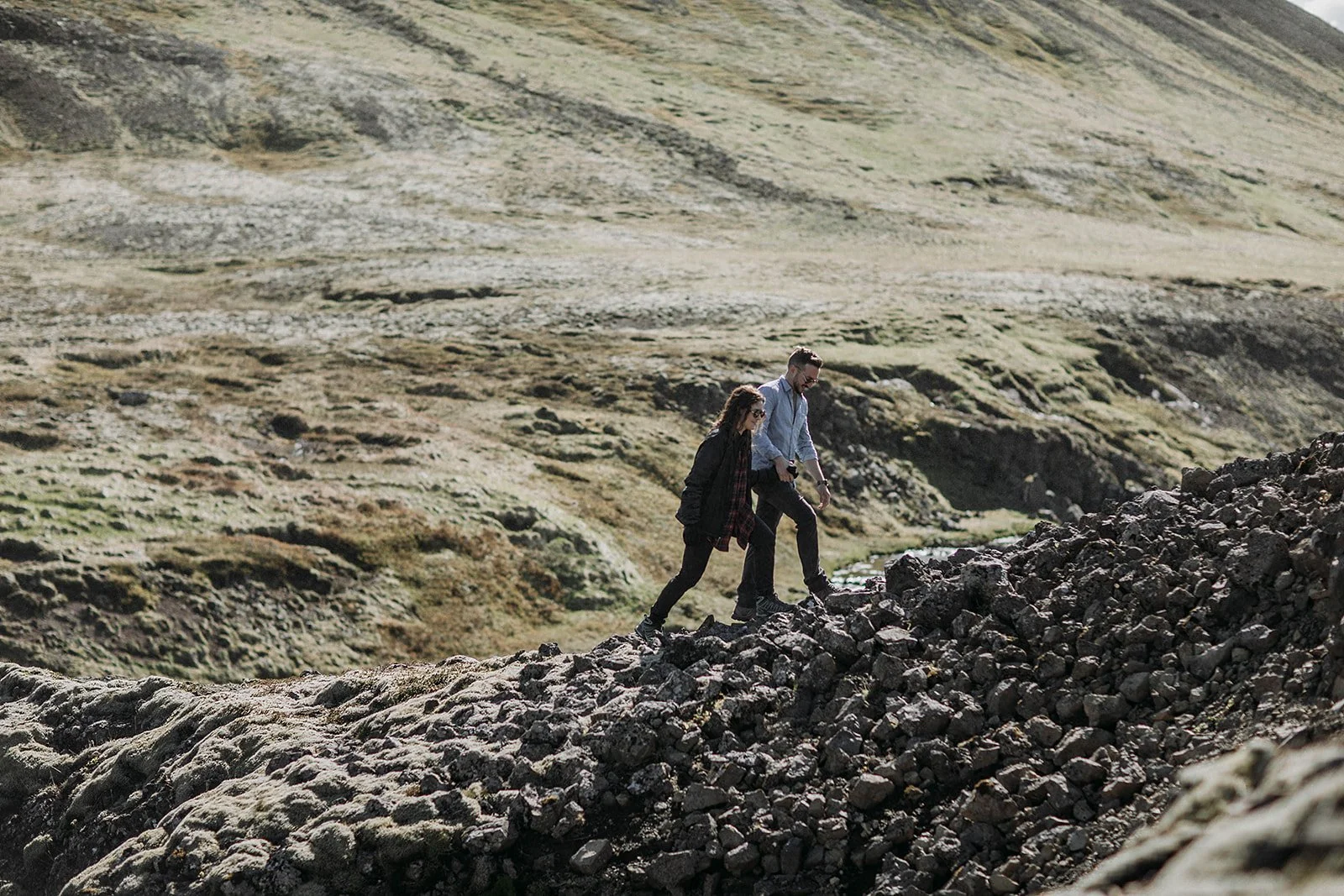 private Iceland proposal at waterfall