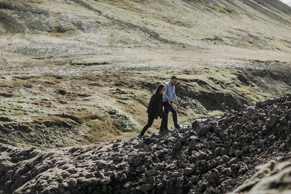 private Iceland proposal at waterfall