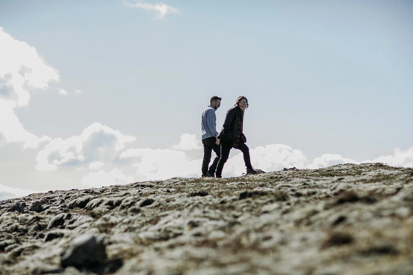 private Iceland proposal at waterfall