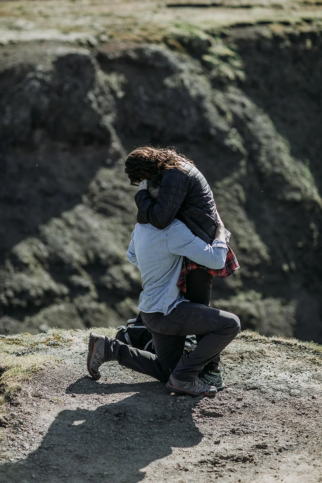 private Iceland proposal at waterfall