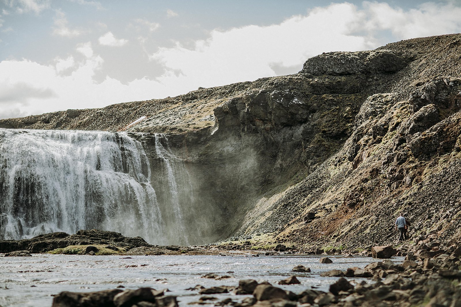 private Iceland proposal at waterfall 