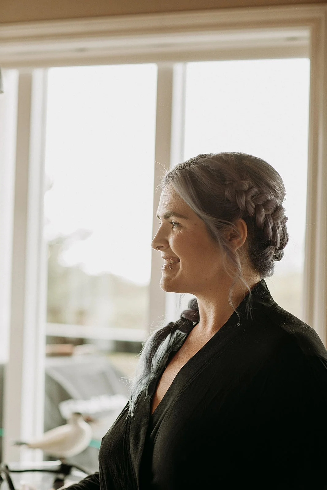 Iceland elopement photographer -- photos of Iceland elopement couple getting ready