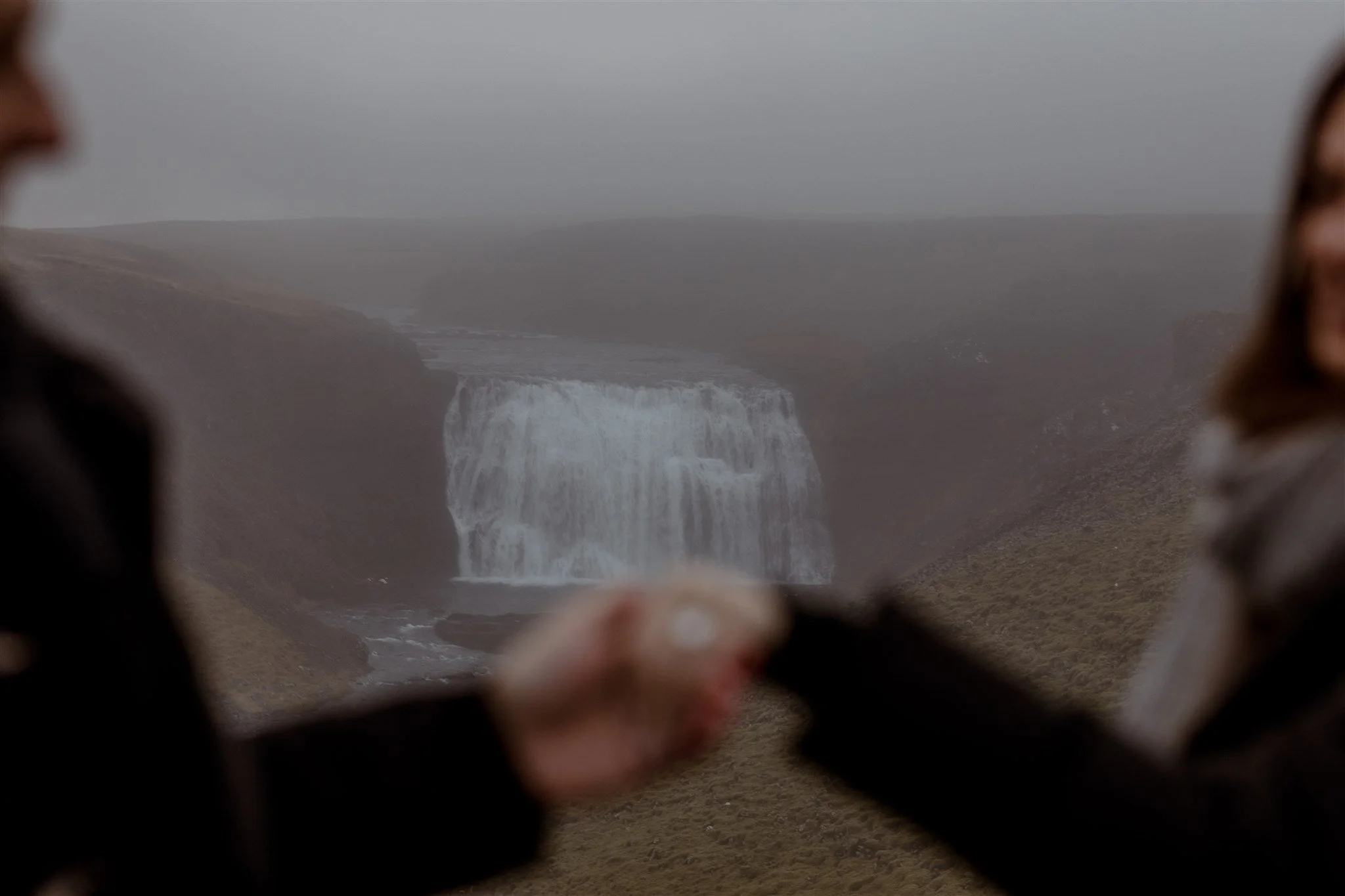  Secret Iceland Proposal at a Foggy Winter Waterfall by a local Iceland Engagement &amp; Proposal Photographer and planner —ring and waterfall 