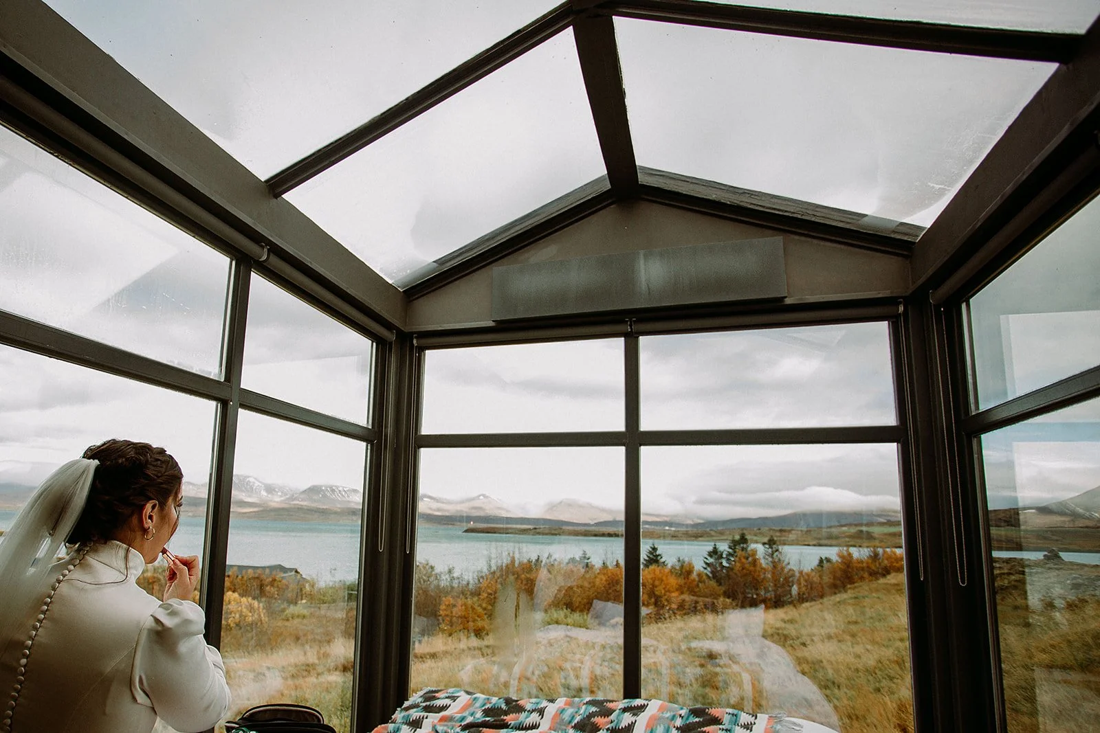 A Private Multi-Area Iceland Elopement by Steph Zakas Photography with wedding details couple getting ready