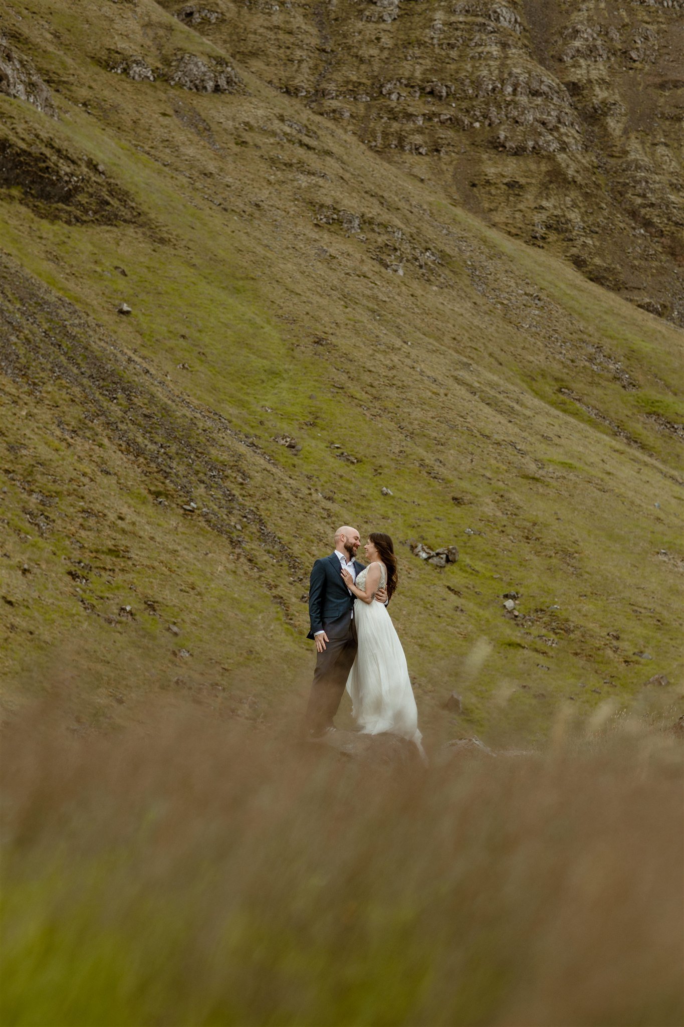  A Private Lake Iceland Elopement Starting in Reykjavík with Guests by Iceland elopement photographer &amp; planner Steph Zakas — couple on an adventure for elopement photos at a mountain 