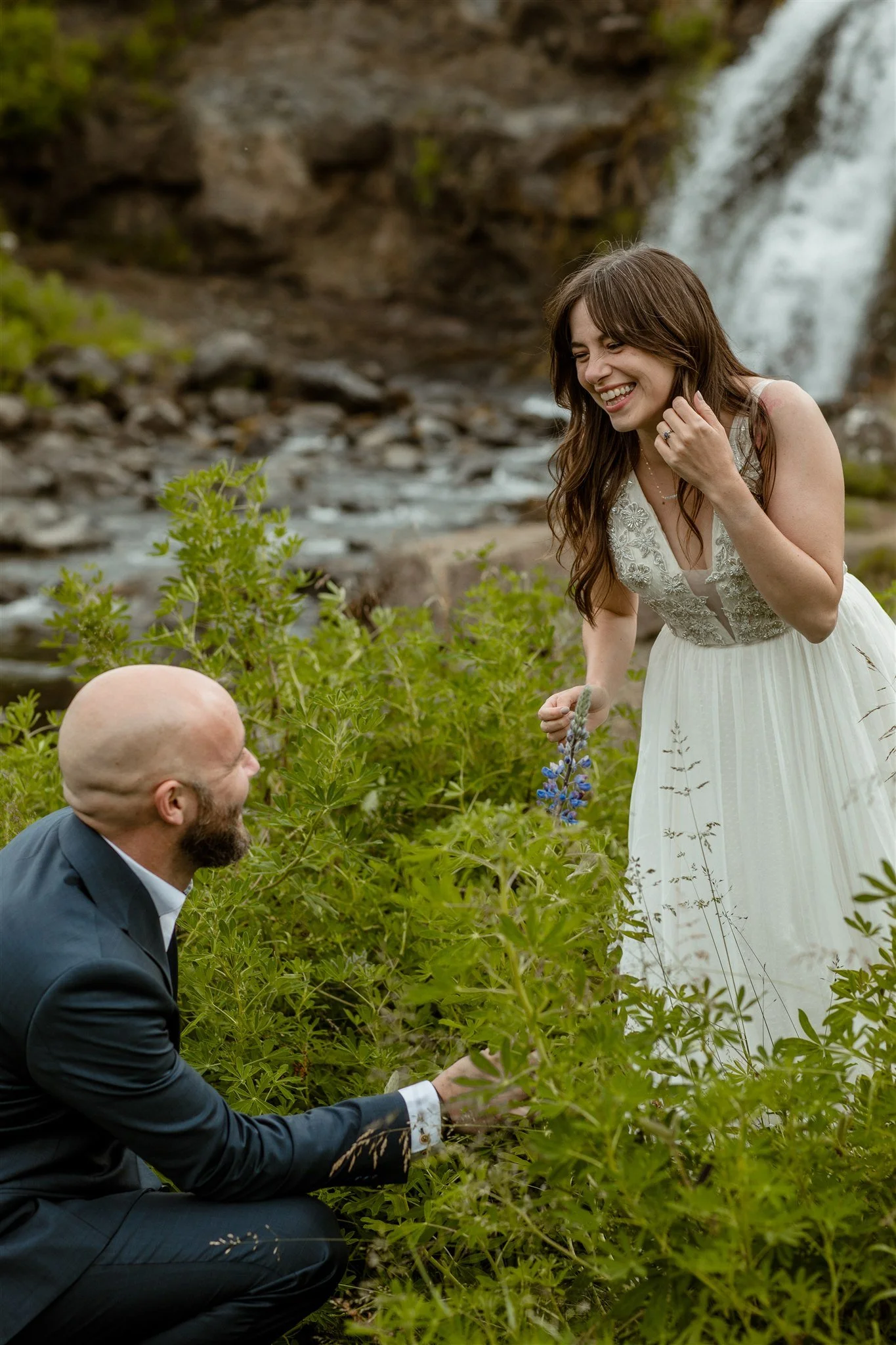  A Private Lake Iceland Elopement Starting in Reykjavík with Guests by Iceland elopement photographer &amp; planner Steph Zakas — couple on an adventure for elopement photos at a private waterfall 