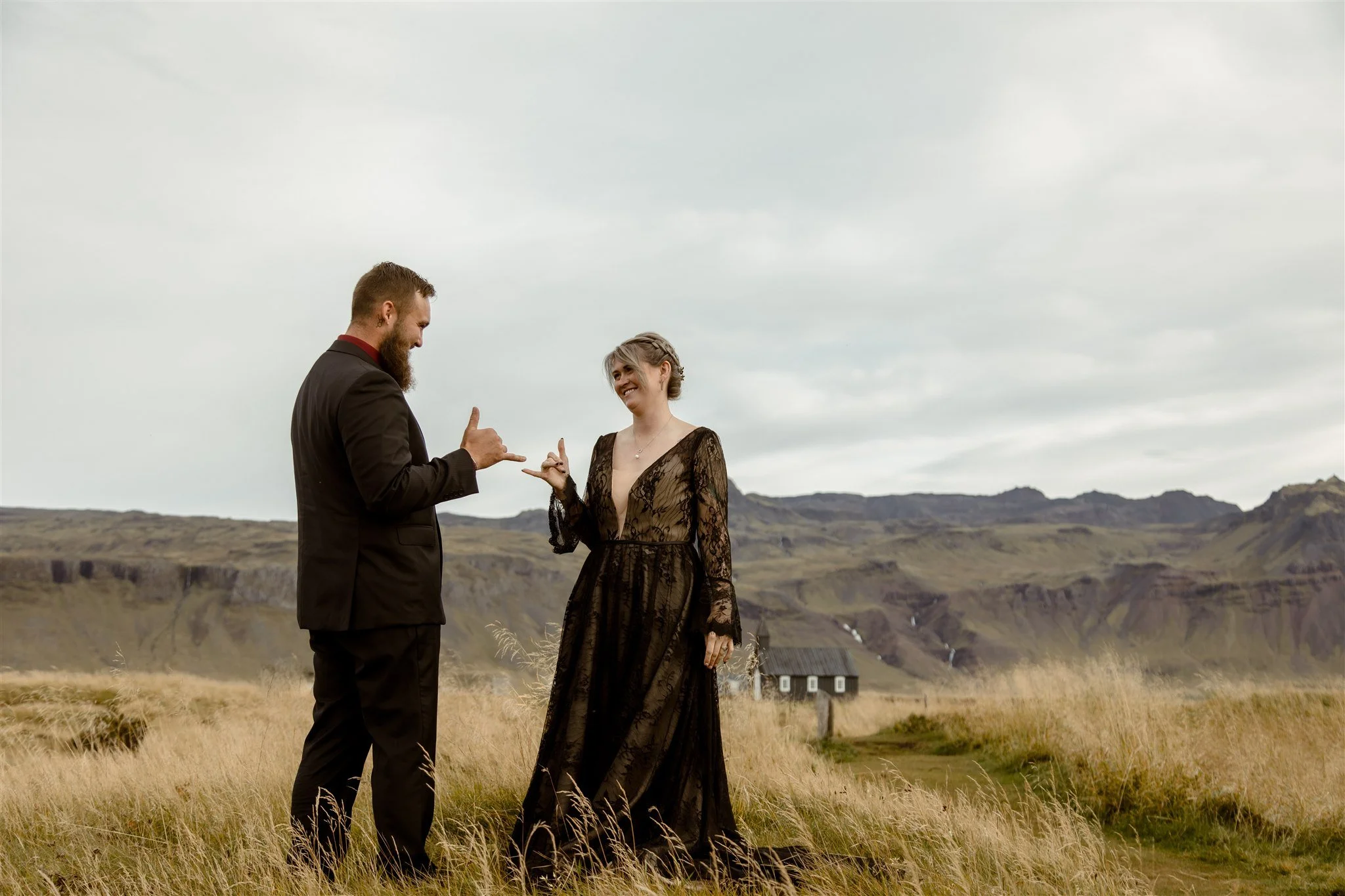 West Iceland Waterfalls Elopement