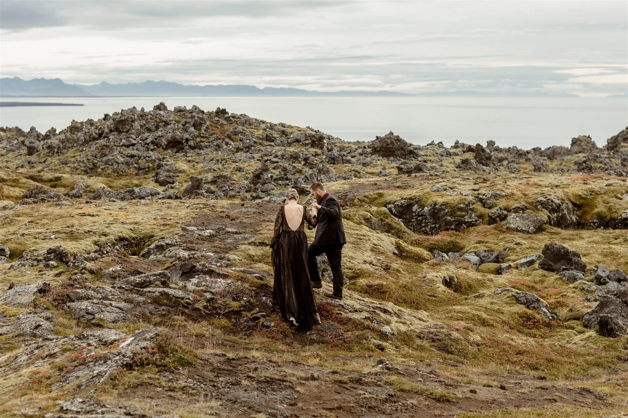 West Iceland Waterfalls Elopement