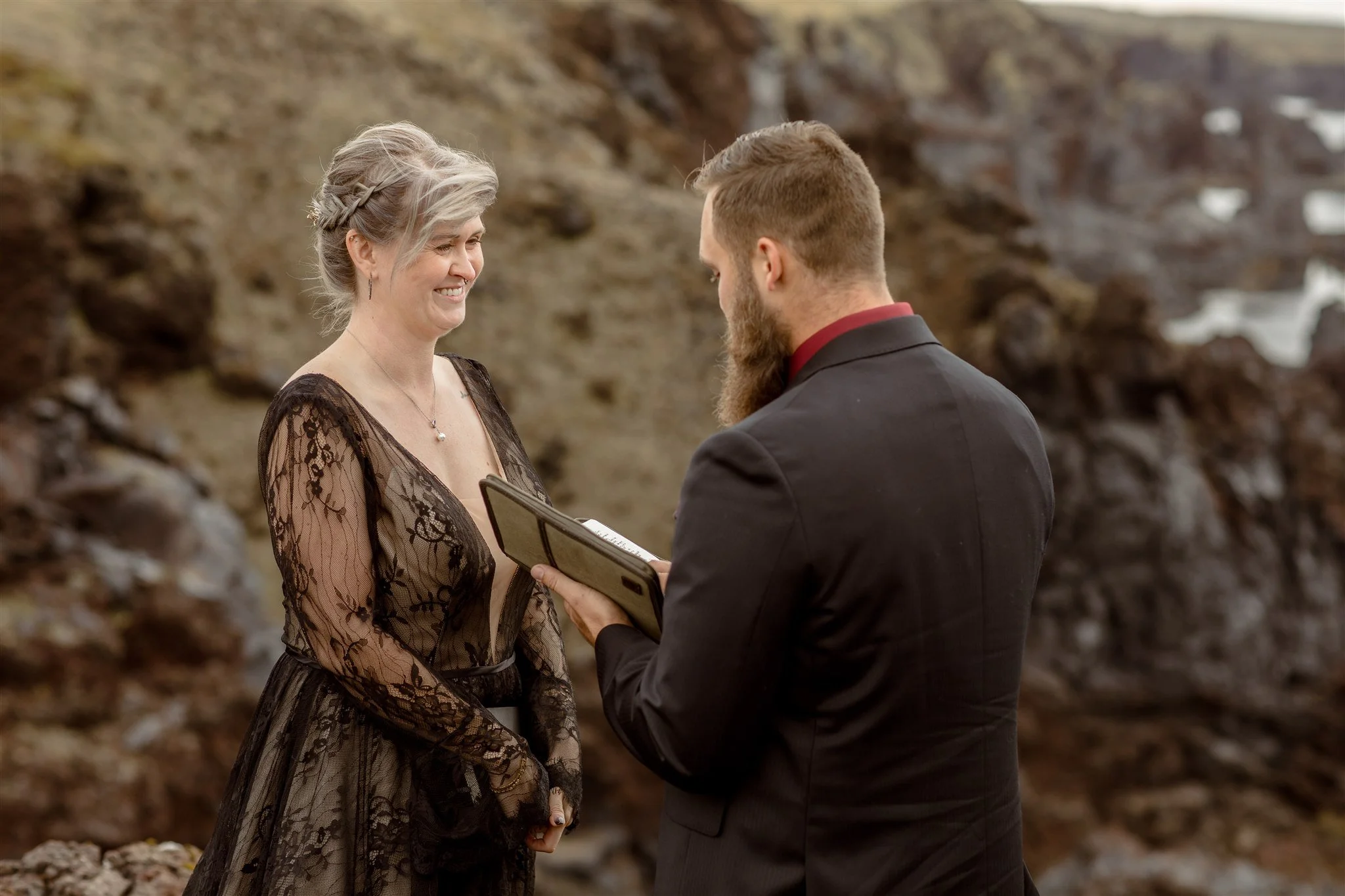 West Iceland Waterfalls Elopement