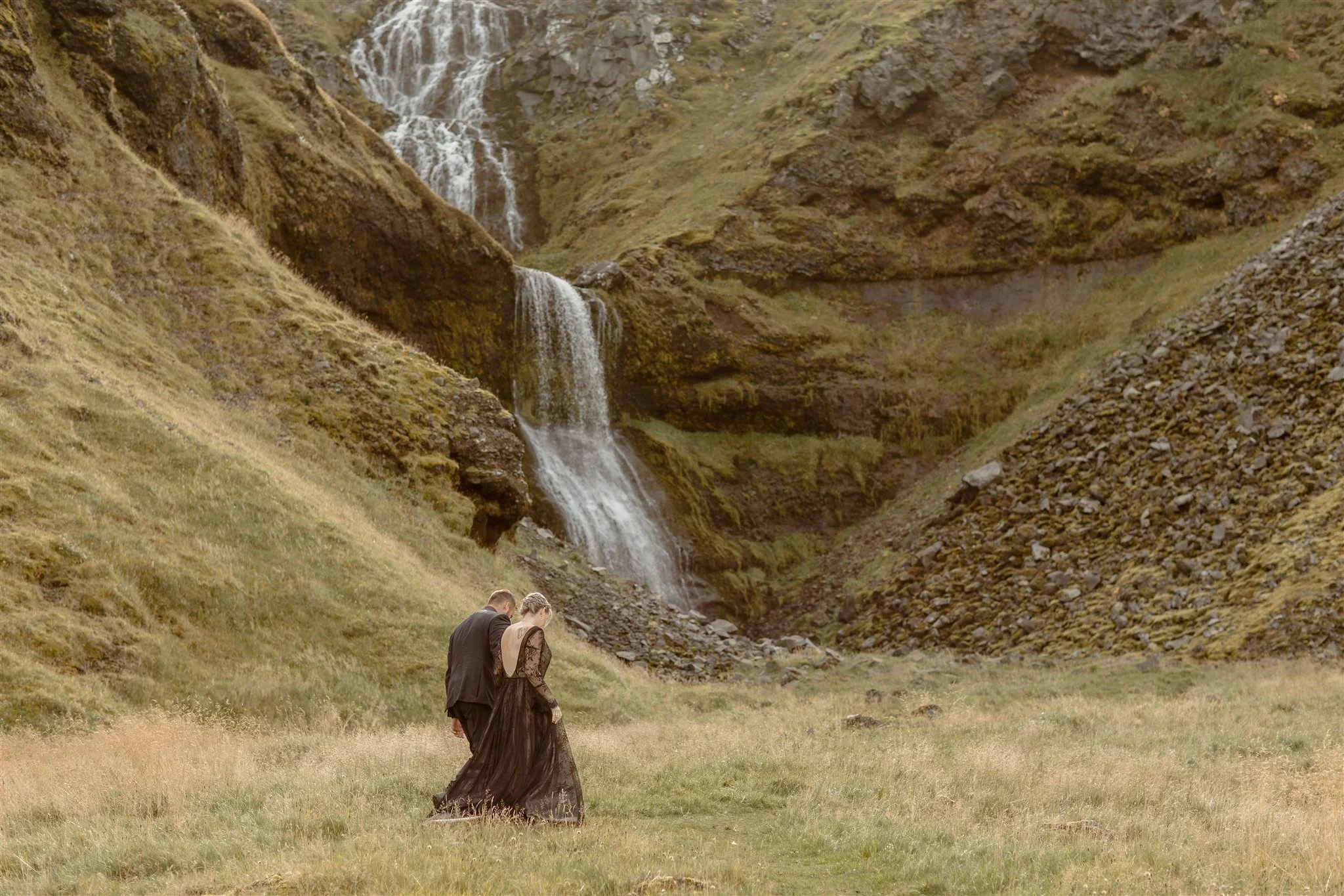 West Iceland Waterfalls Elopement