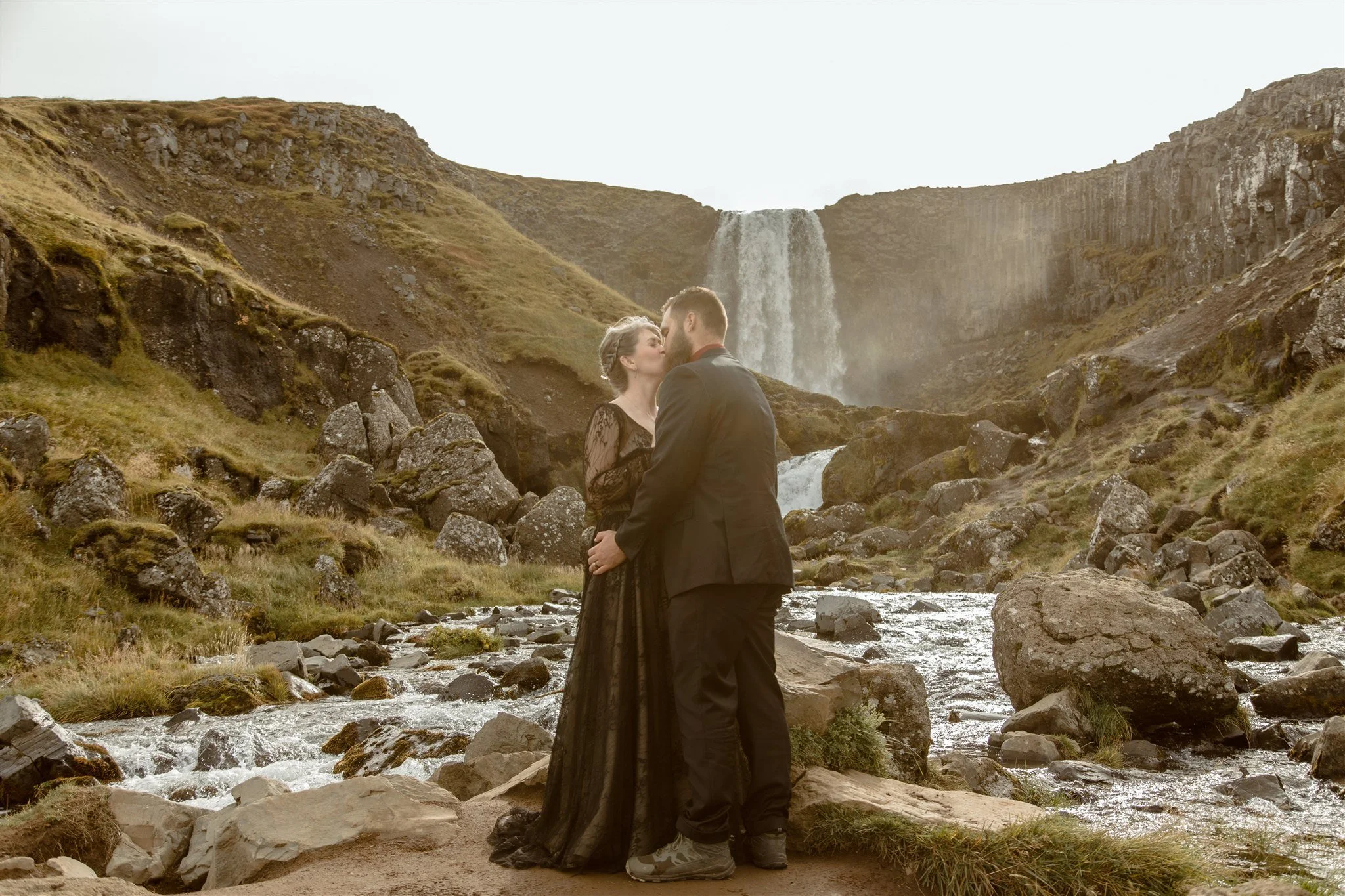 West Iceland Waterfalls Elopement