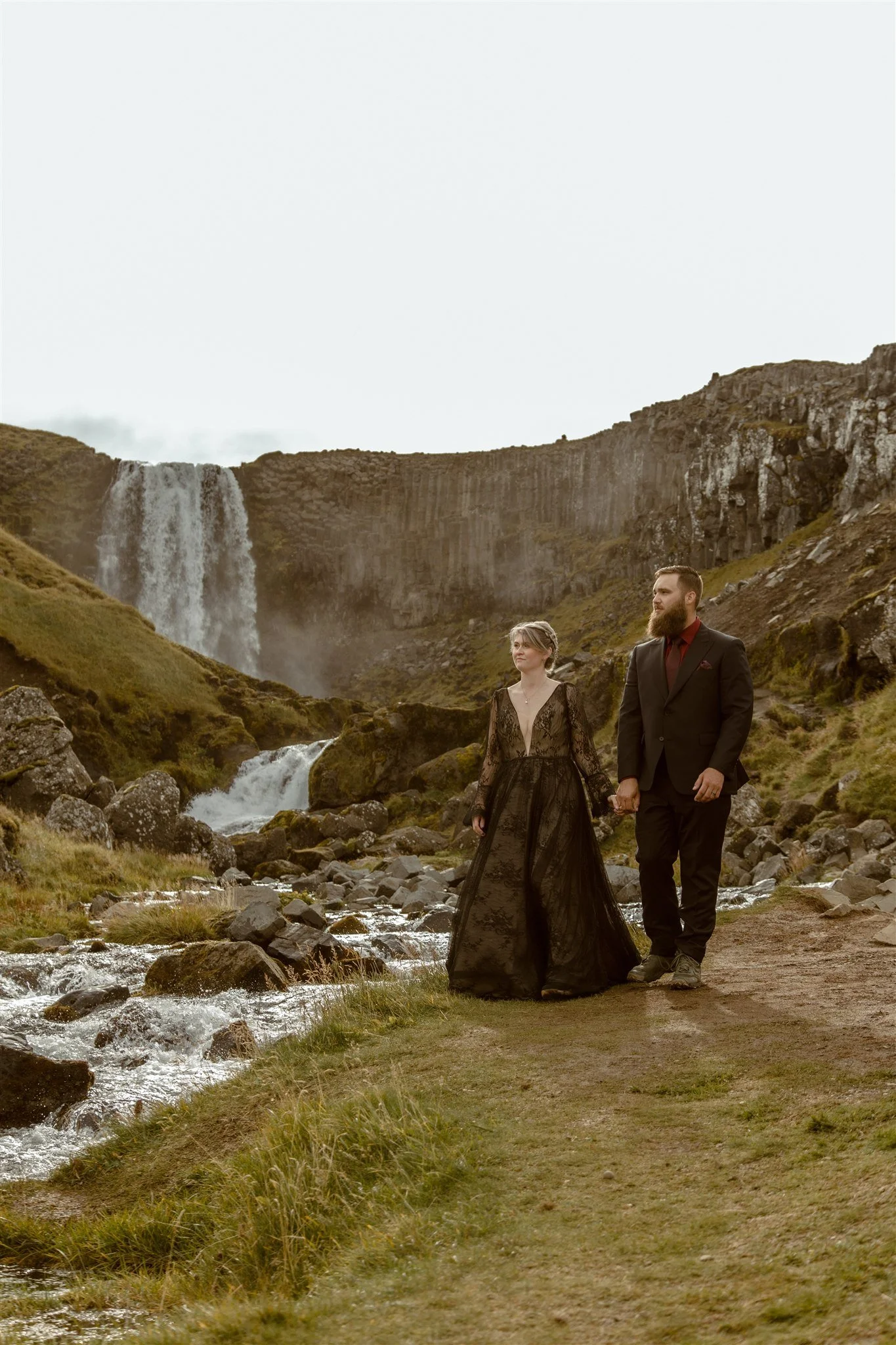 West Iceland Waterfalls Elopement