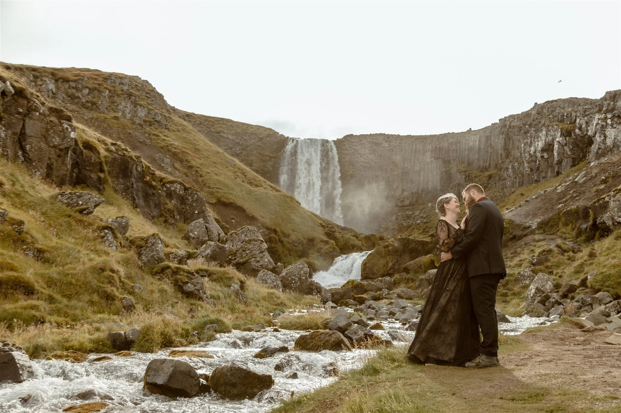 West Iceland Waterfalls Elopement