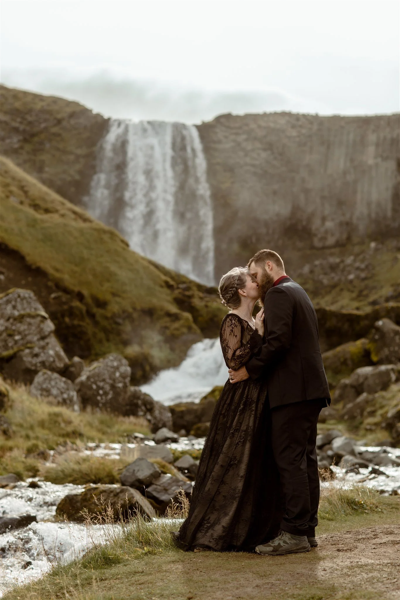 West Iceland Waterfalls Elopement