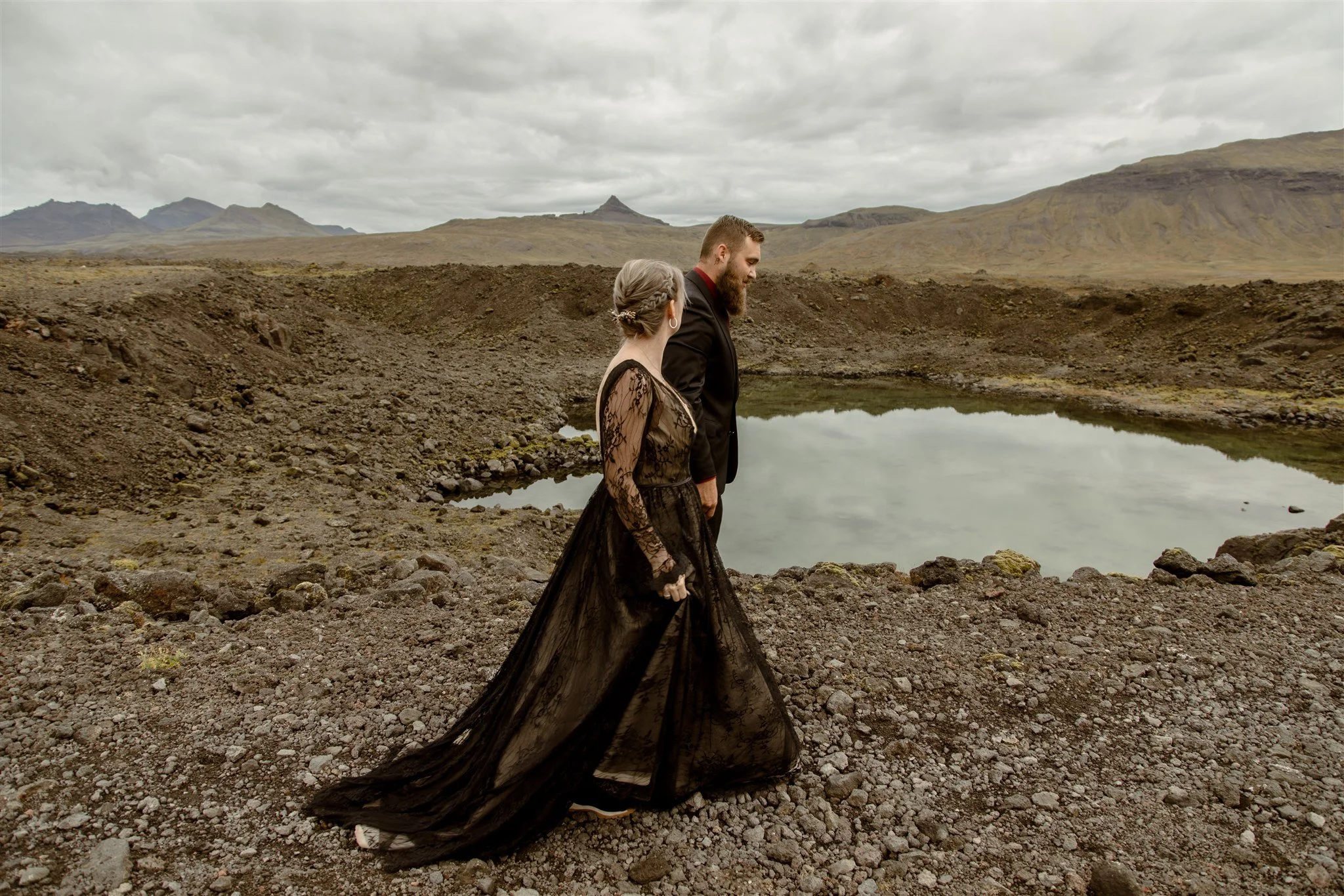 West Iceland Waterfalls Elopement