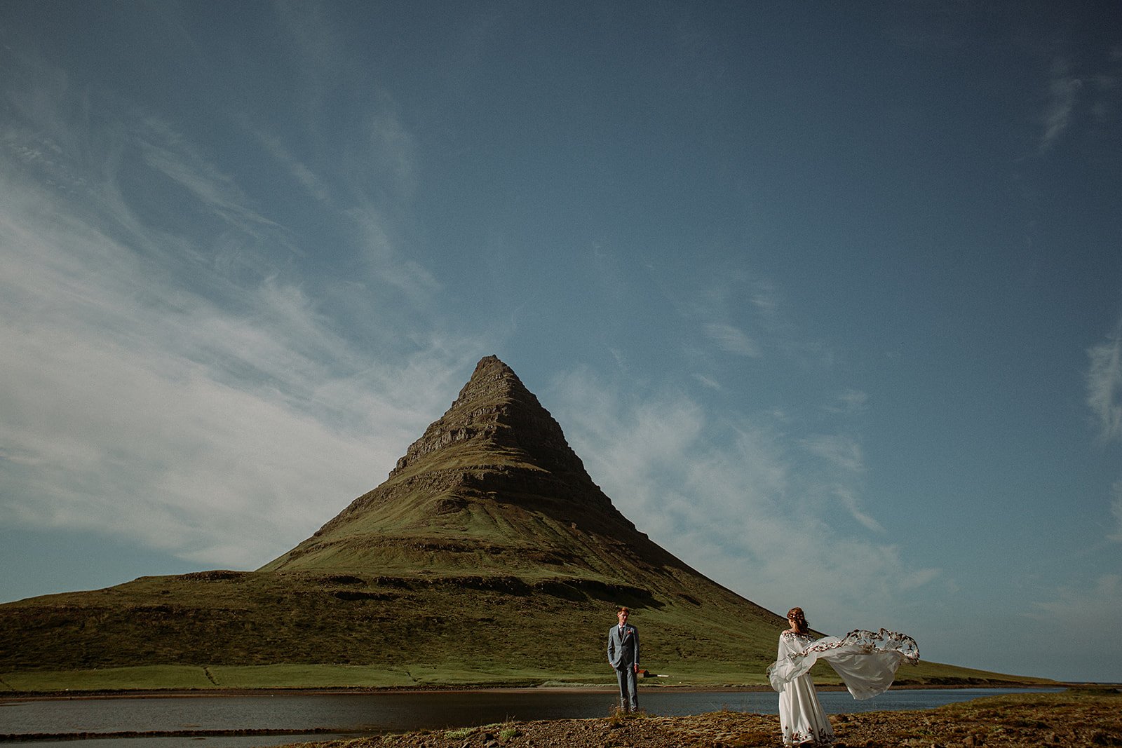 iceland elopement at kirkjufell mountain from Game of Thrones