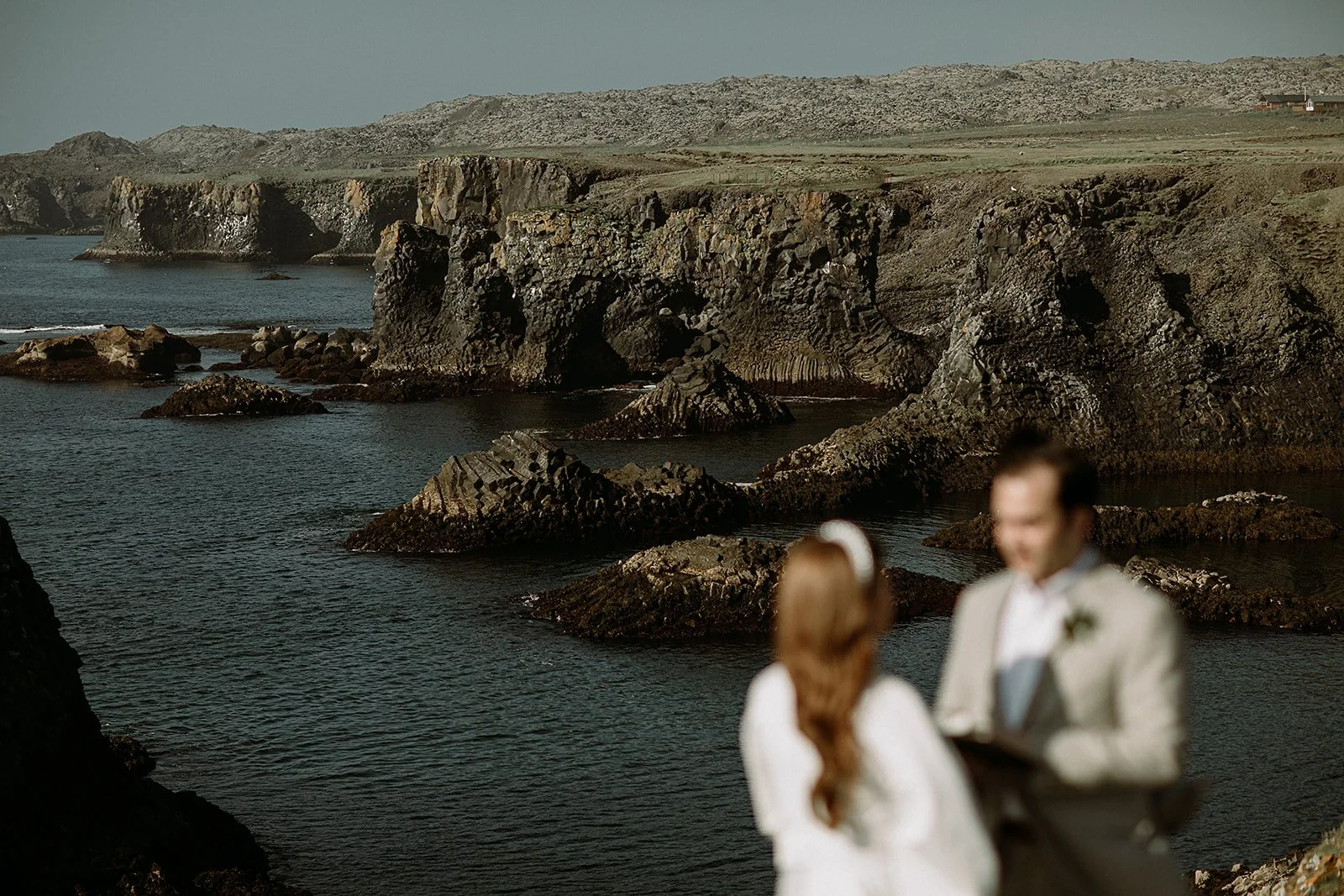 Iceland elopement at sea cliffs by local Iceland elopement photographer & planner Steph Zakas