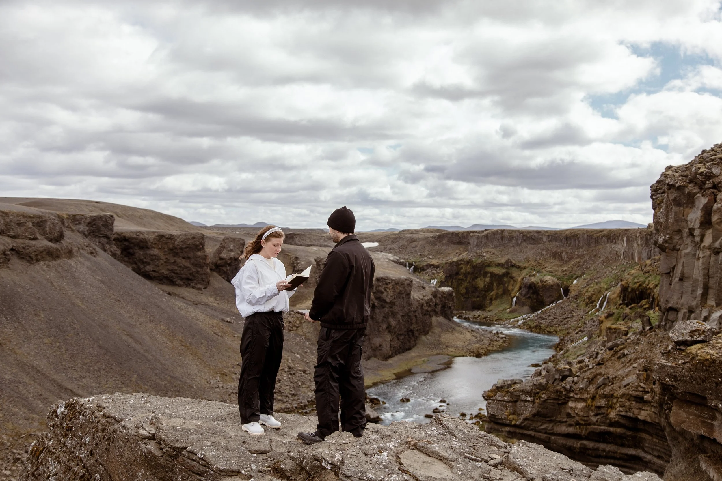 A Private Mountain Truck Iceland Highland Elopement-Like Vow Renewal Couple Photosession