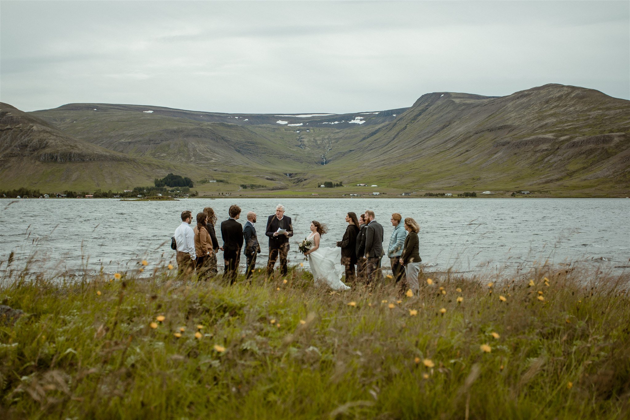 A Private Lake Iceland Elopement Starting in Reykjavík with Guests
