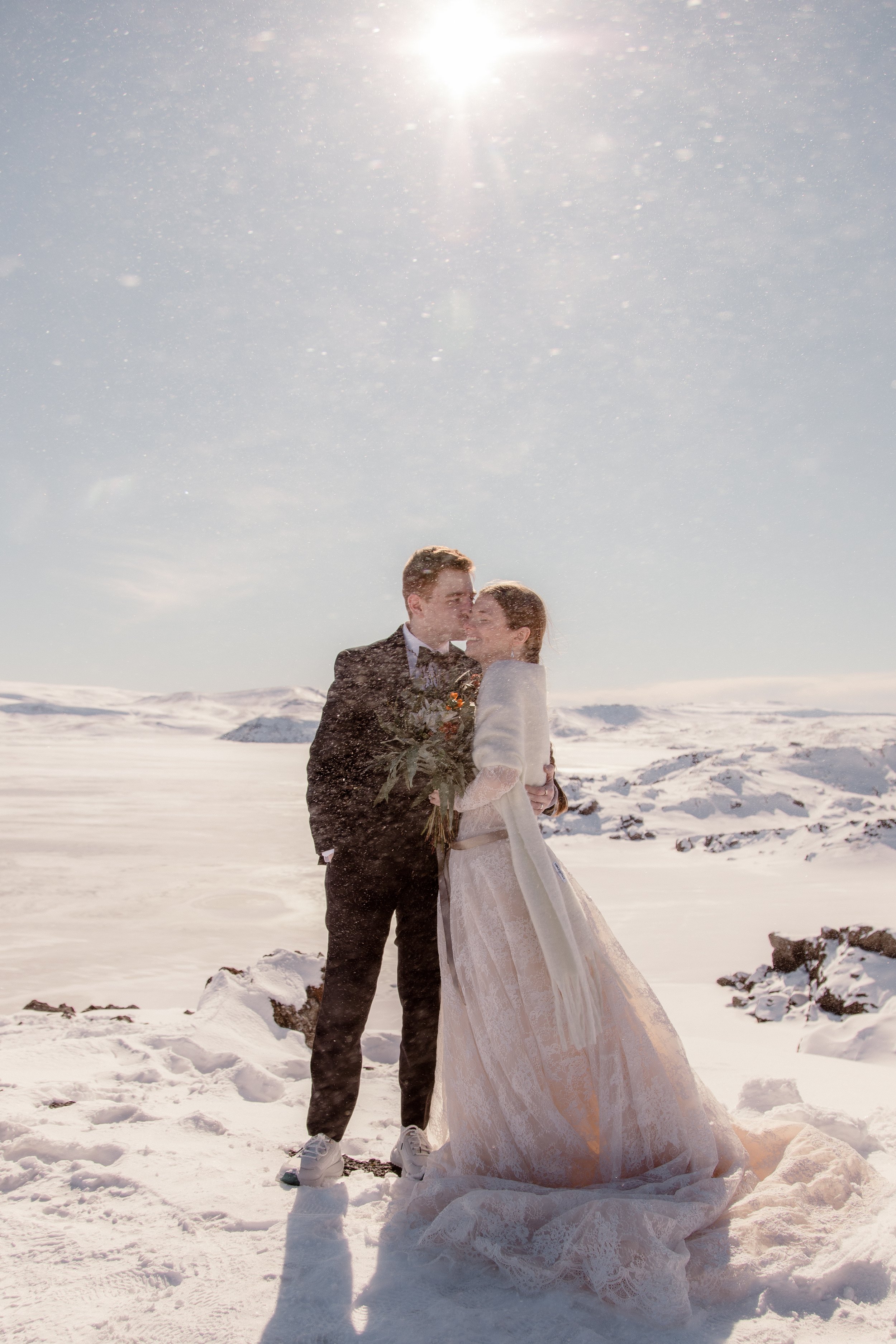 Iceland Elopement winter