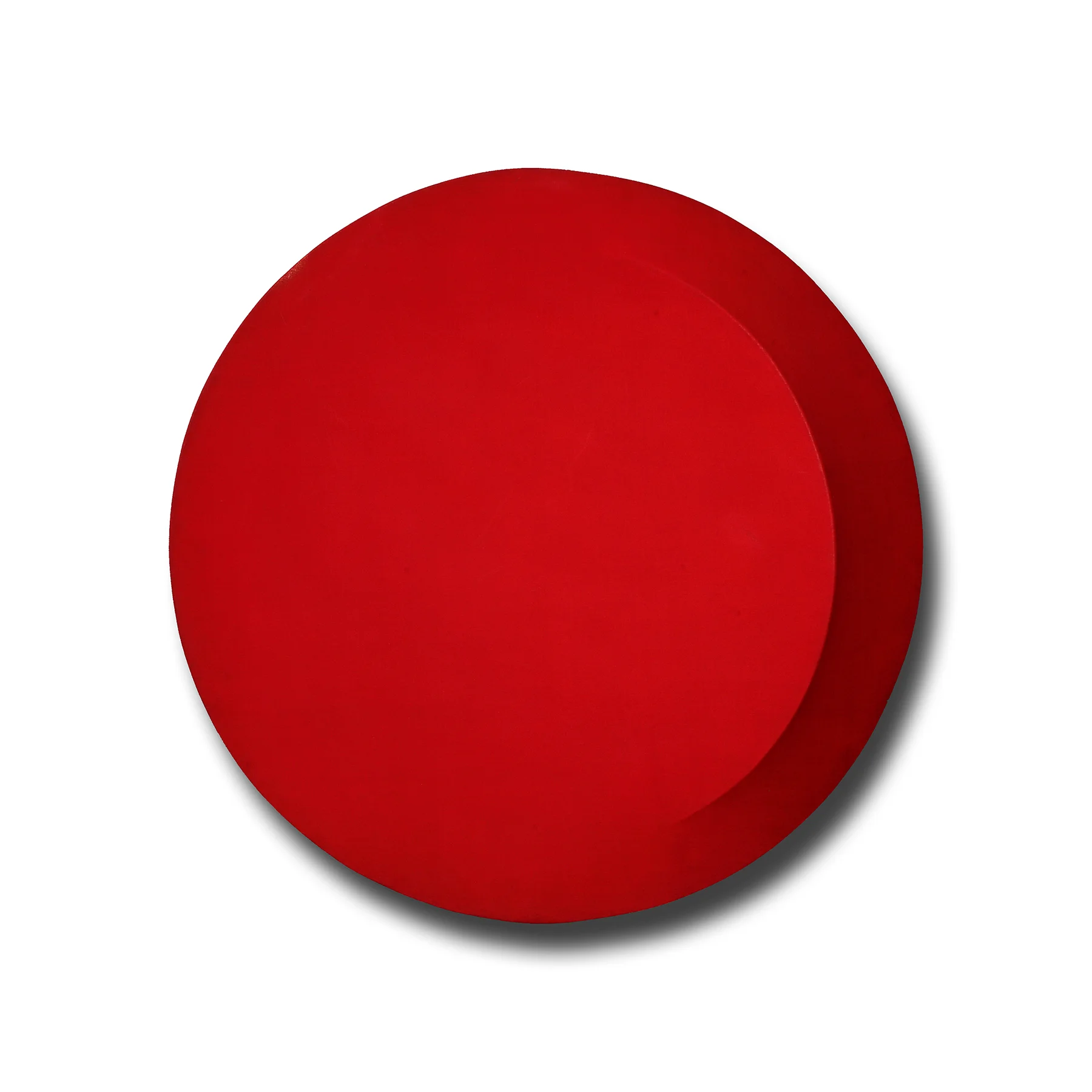 Di Benedetto_Red on Red CQ redo_32 inch diameter_acrylic on shaped canvas_1969 (2).jpg