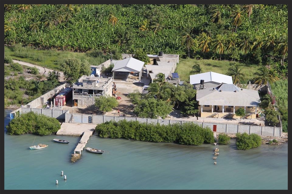 Aerial photo of the Tytoo Gardens grounds in Simonette, Haiti.