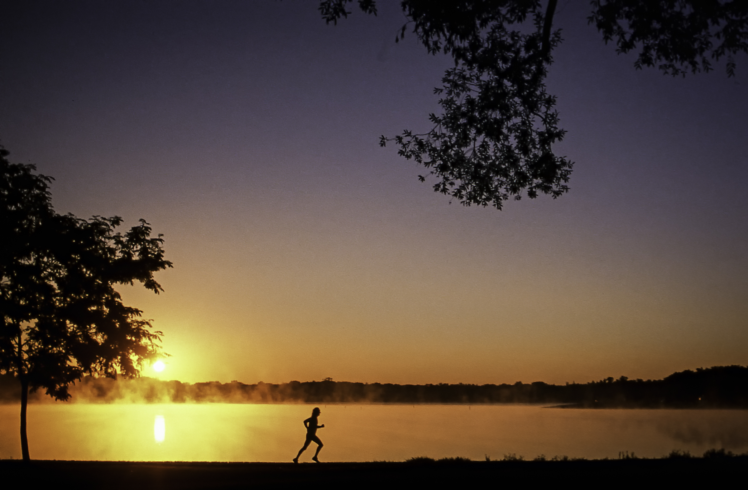 Runner at Sunrise   Lake Calhoun,Minnesota