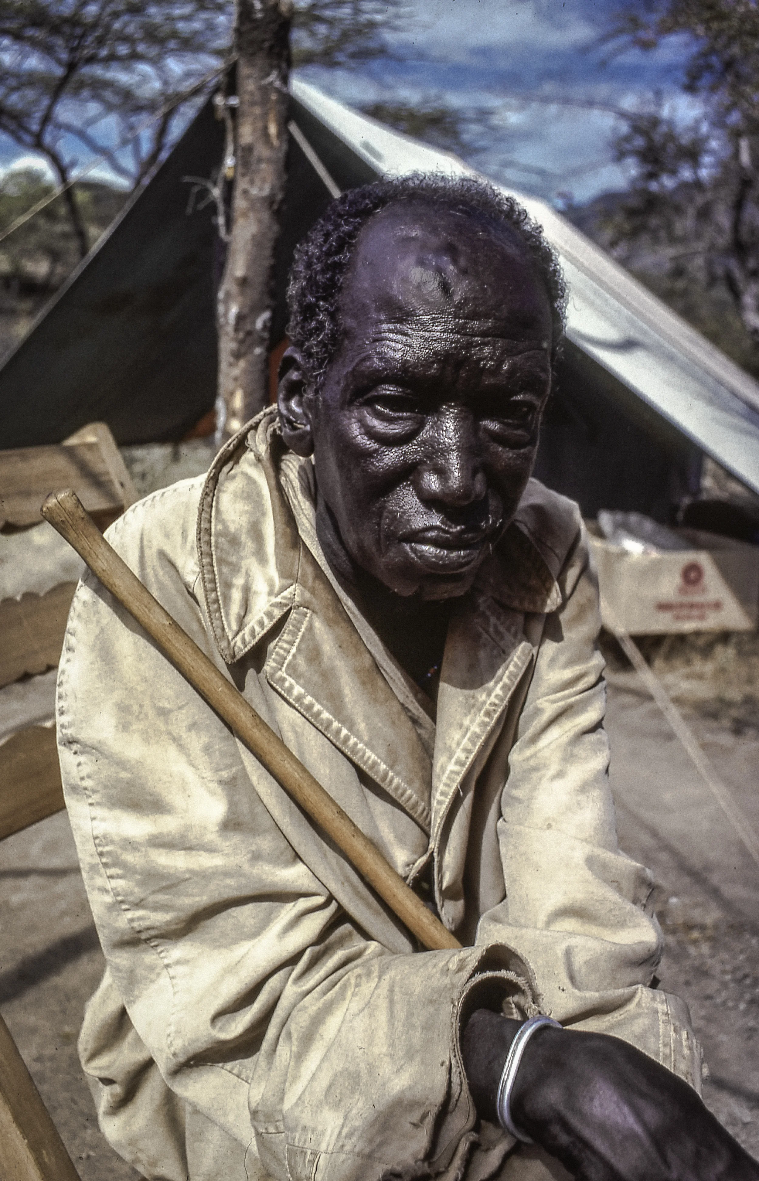 Saraguta,  Elder of the Tugen,  Kalenjin Tribe,   Baringo Kenya   1976   