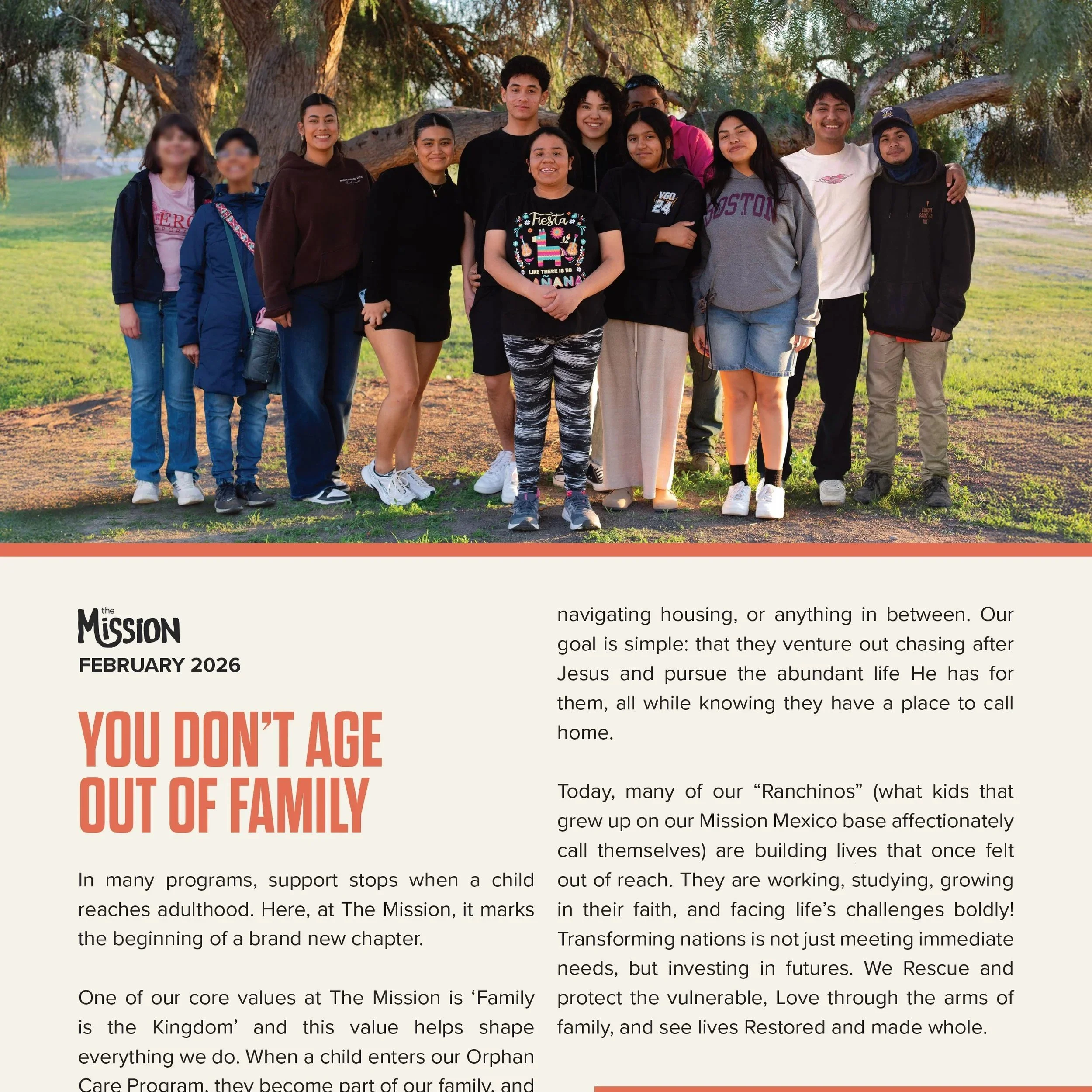 February 2026: You don't age out of Family! 