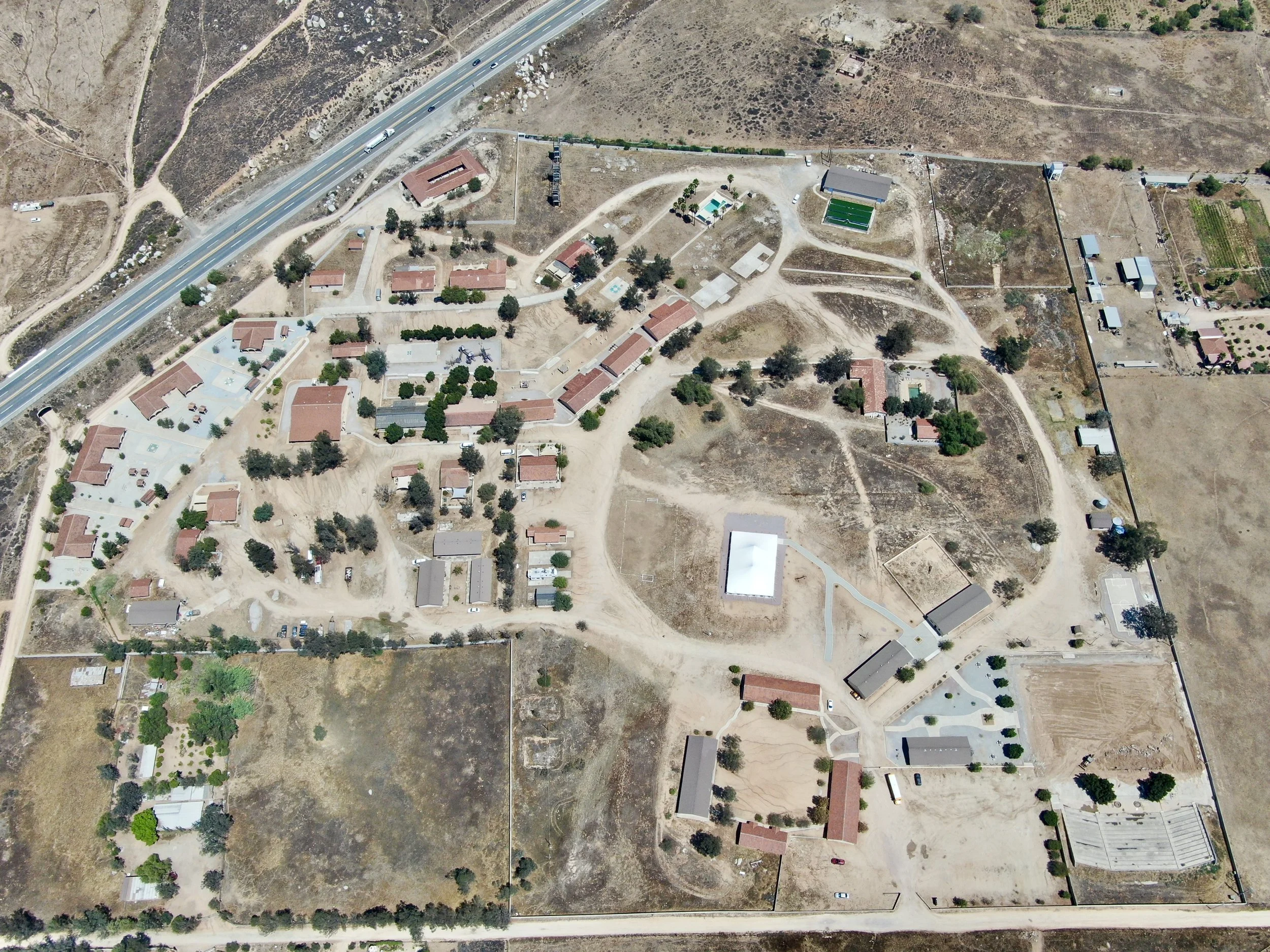 Aerial view of The Mission's Mexico campus