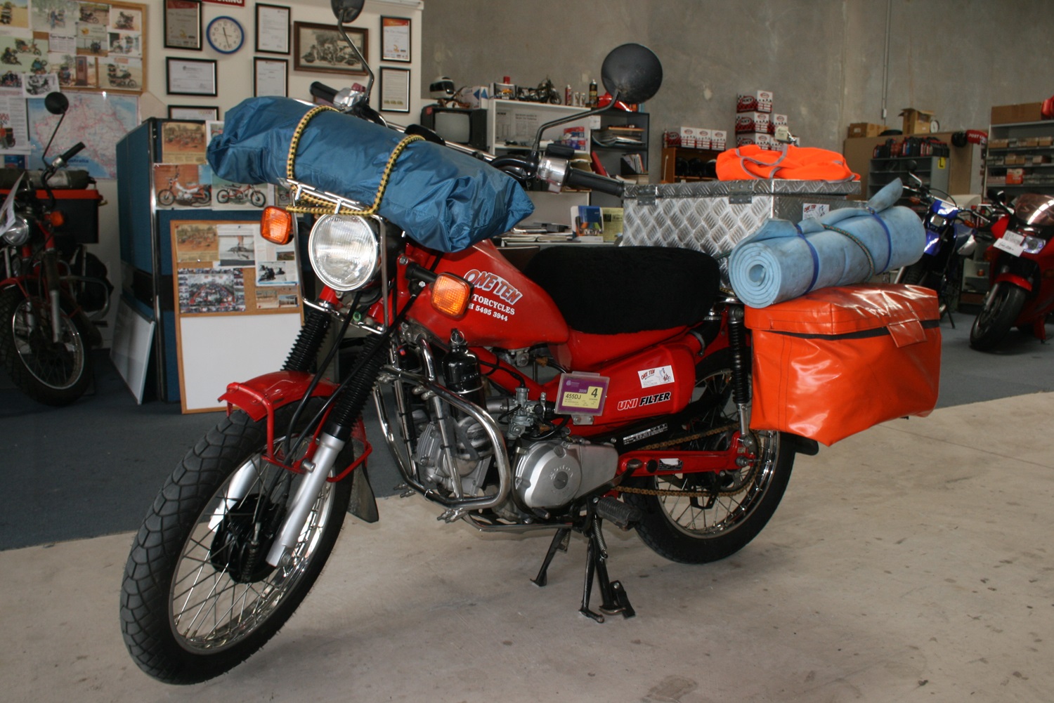4. Having to swap bikes 600 miles in, with it this one that took me all the way to Alaska. Caboolture, Australia.jpg
