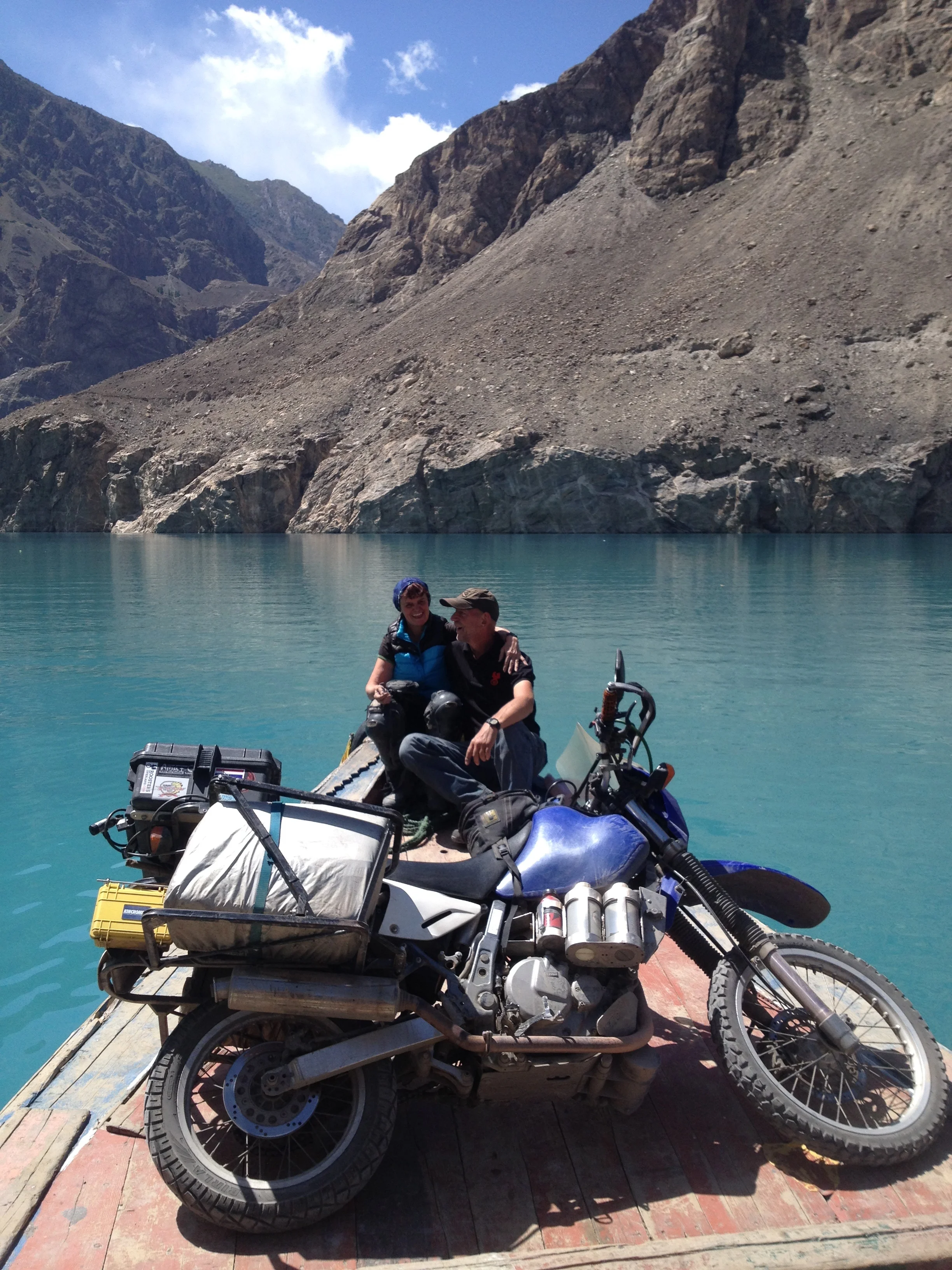 Crossing Attabad Lake, North Pakistan