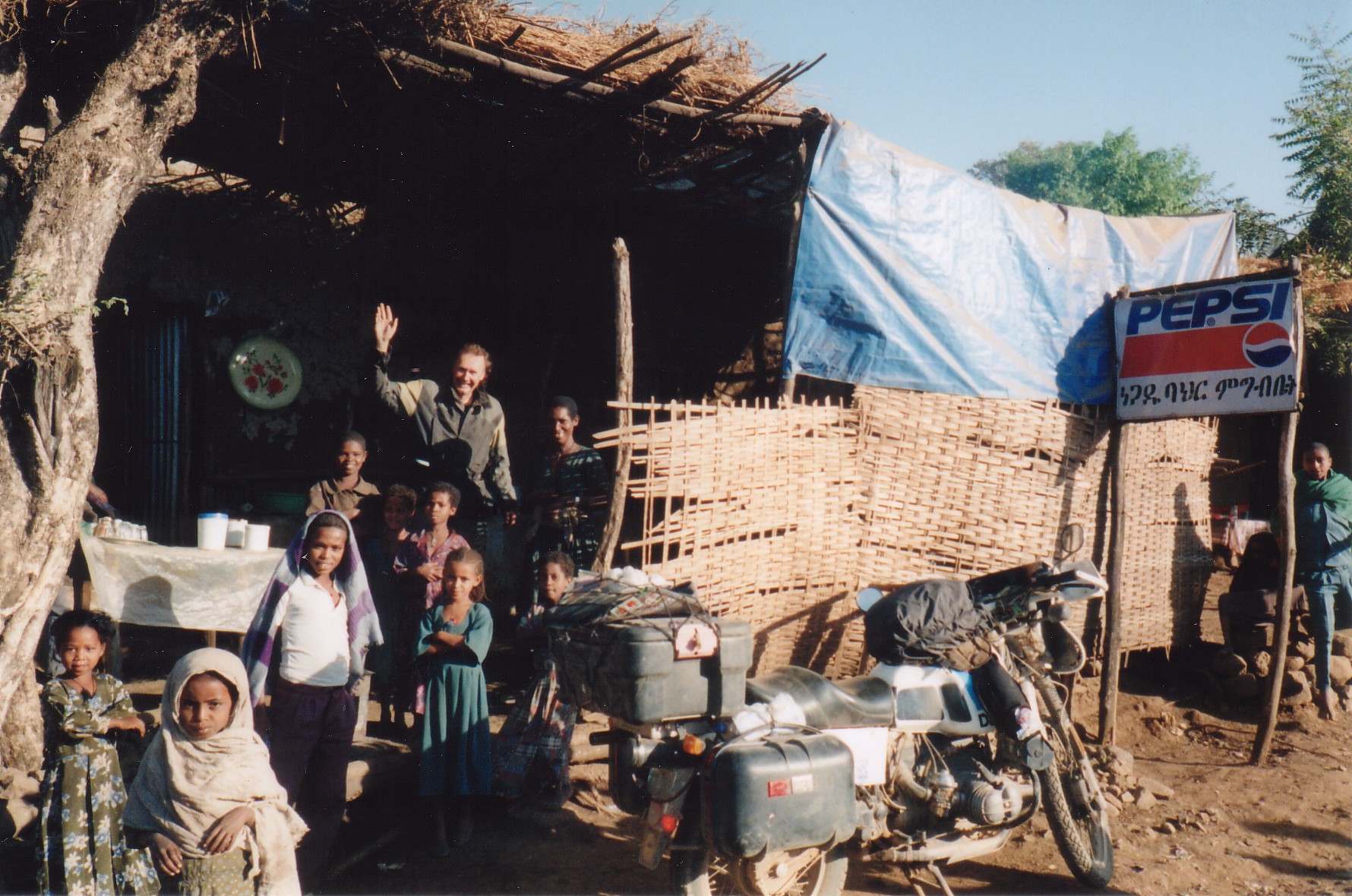 Ken in a small village in Ethiopia February 2000.jpg