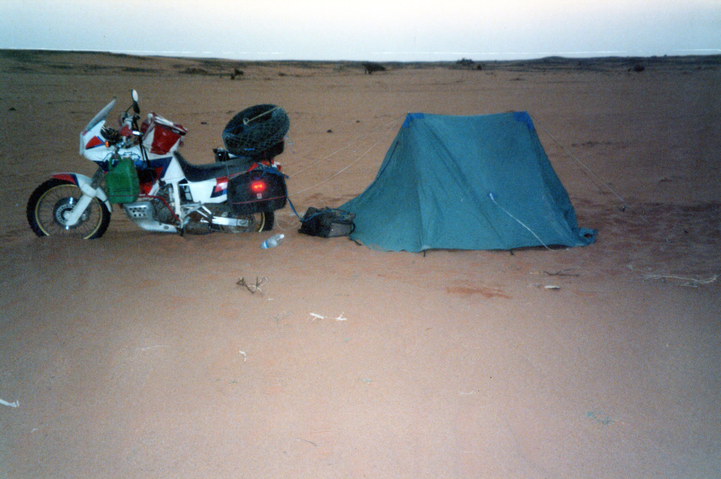 Camping in between Khartoum and Wadi Halfa, Sudan