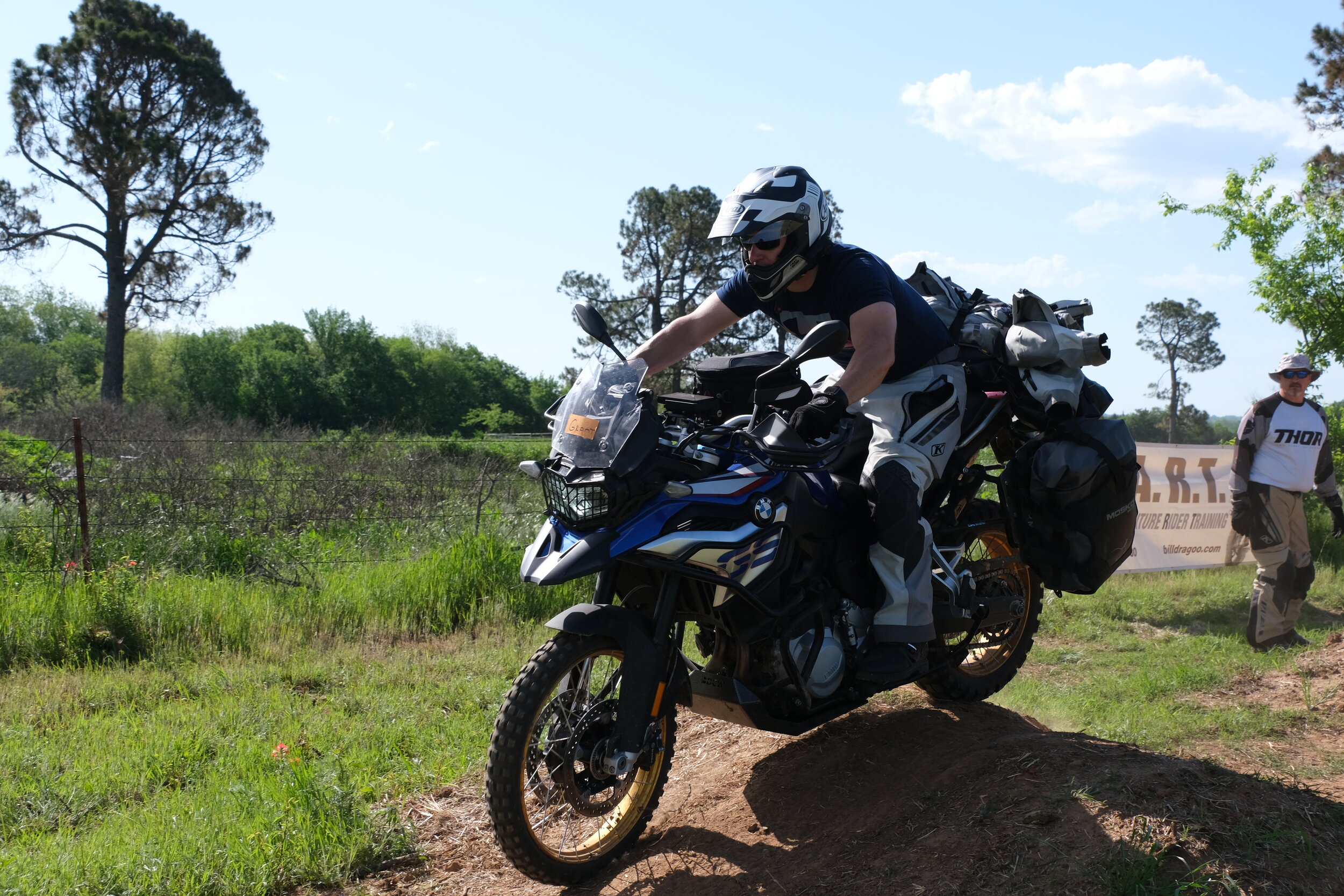 Proper body position is practiced on Quadzilla before the big hill is introduced.