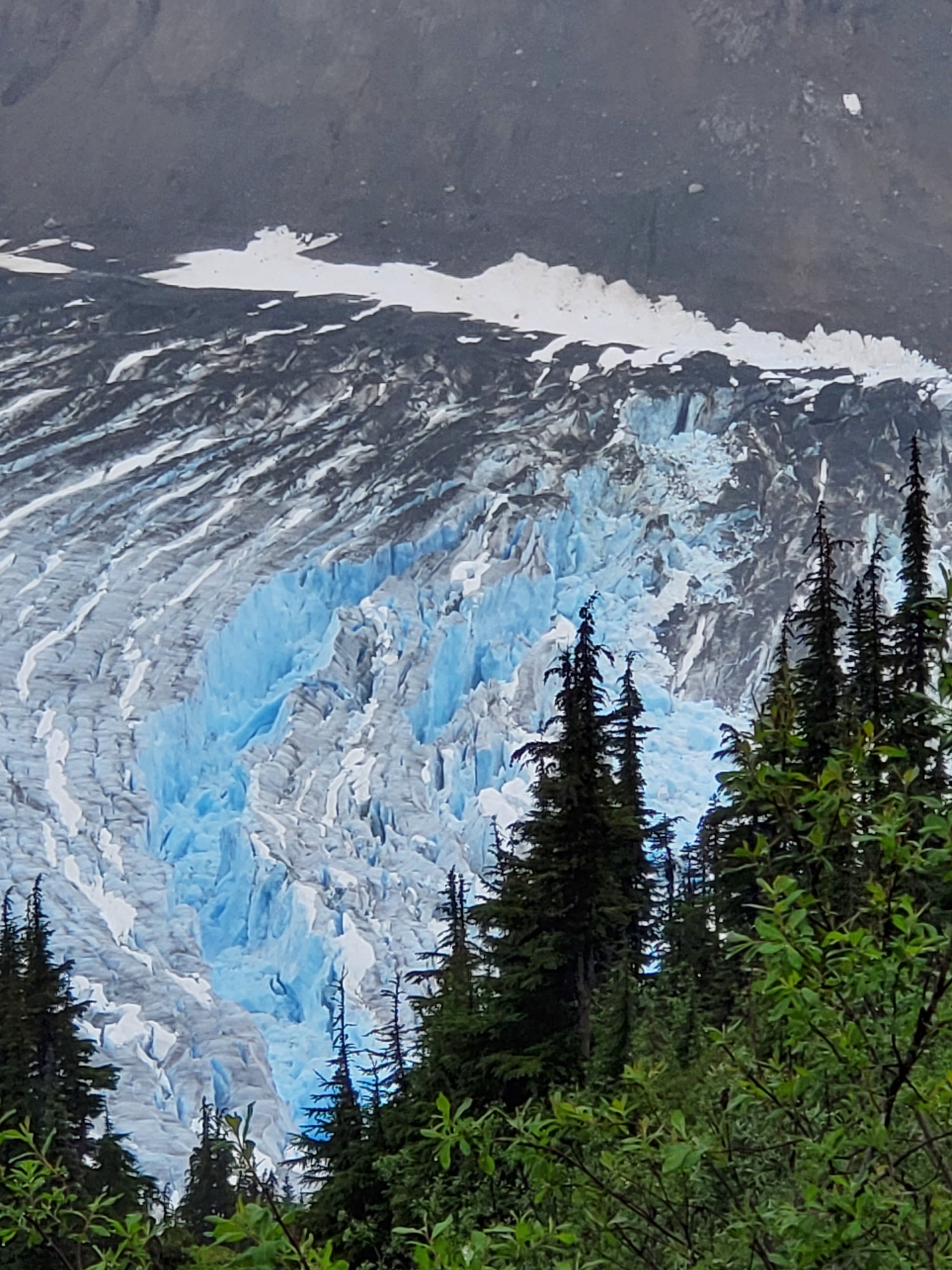  The deep blues of the Salmon Glacier are surreal. Hyder, AK. 
