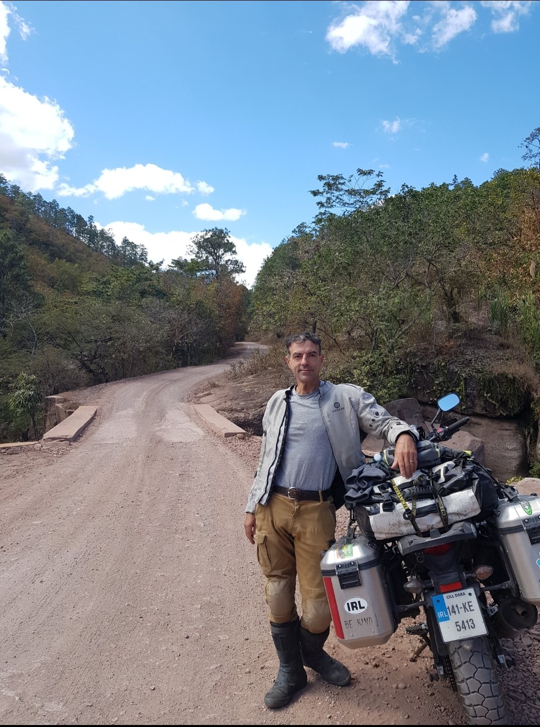  Davide on the same dirt road in Honduras. 