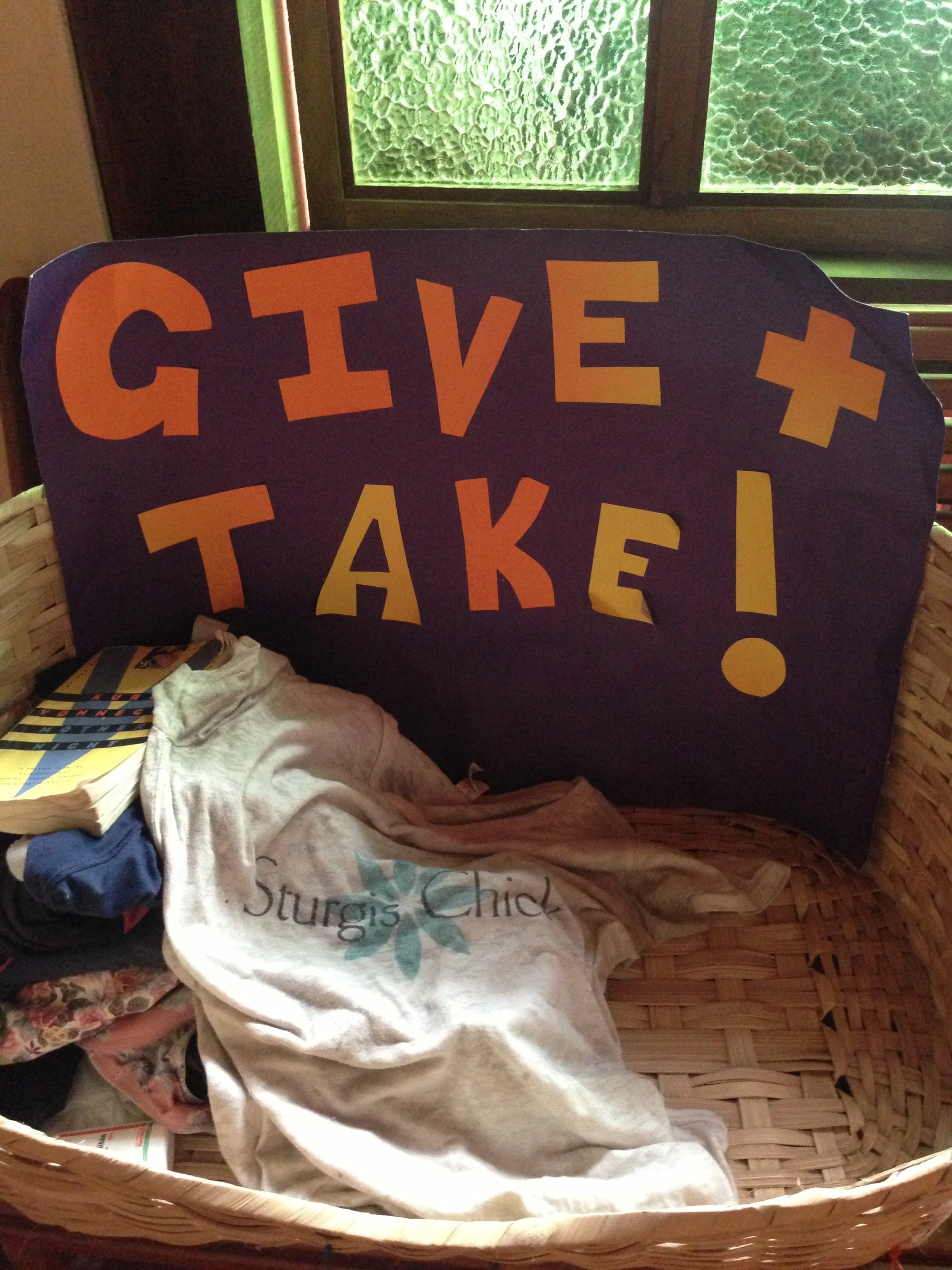  Image: Michelle Lamphere - Donation box with a good message in Columbia. 