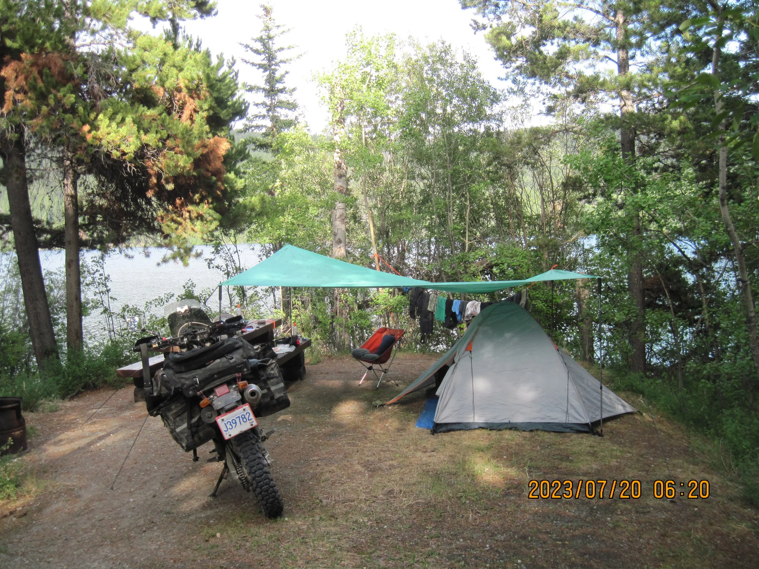  Grant Johnson: Murray’s tent and tarp setup. 