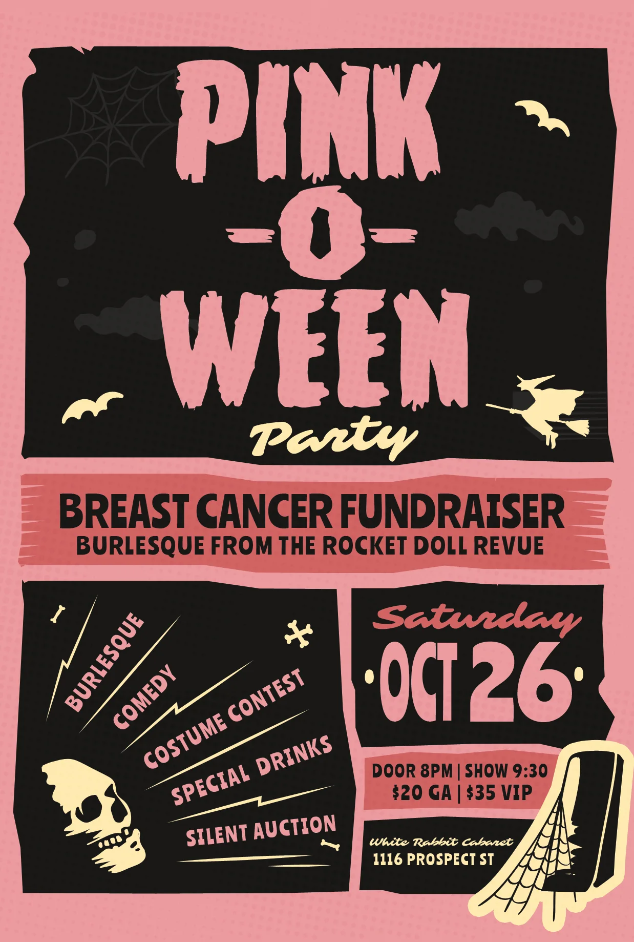PINK-O-WEEN PARTY featuring The Rocket Doll Revue 